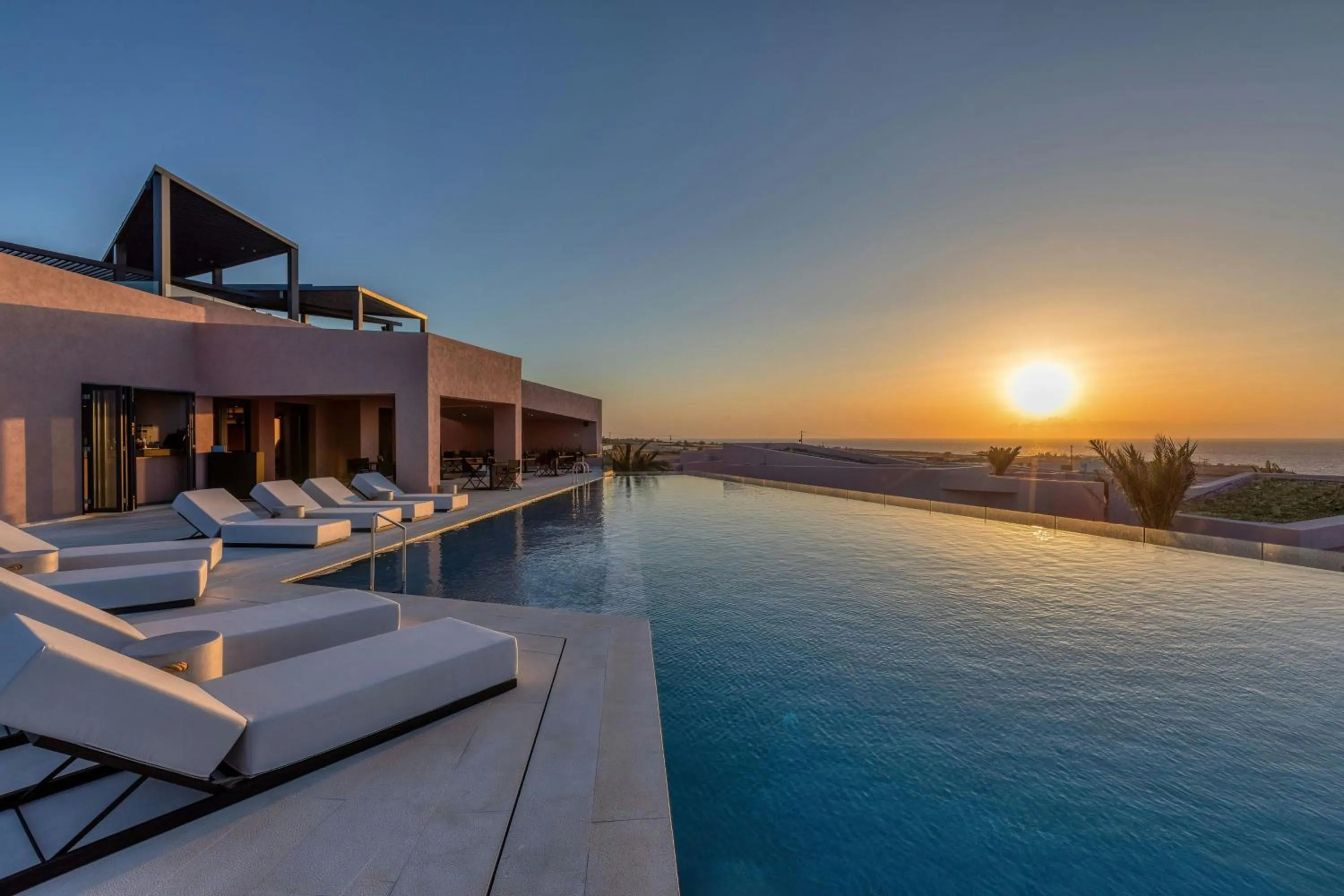 Swimming pool in Domes Novos Santorini, Autograph Collection