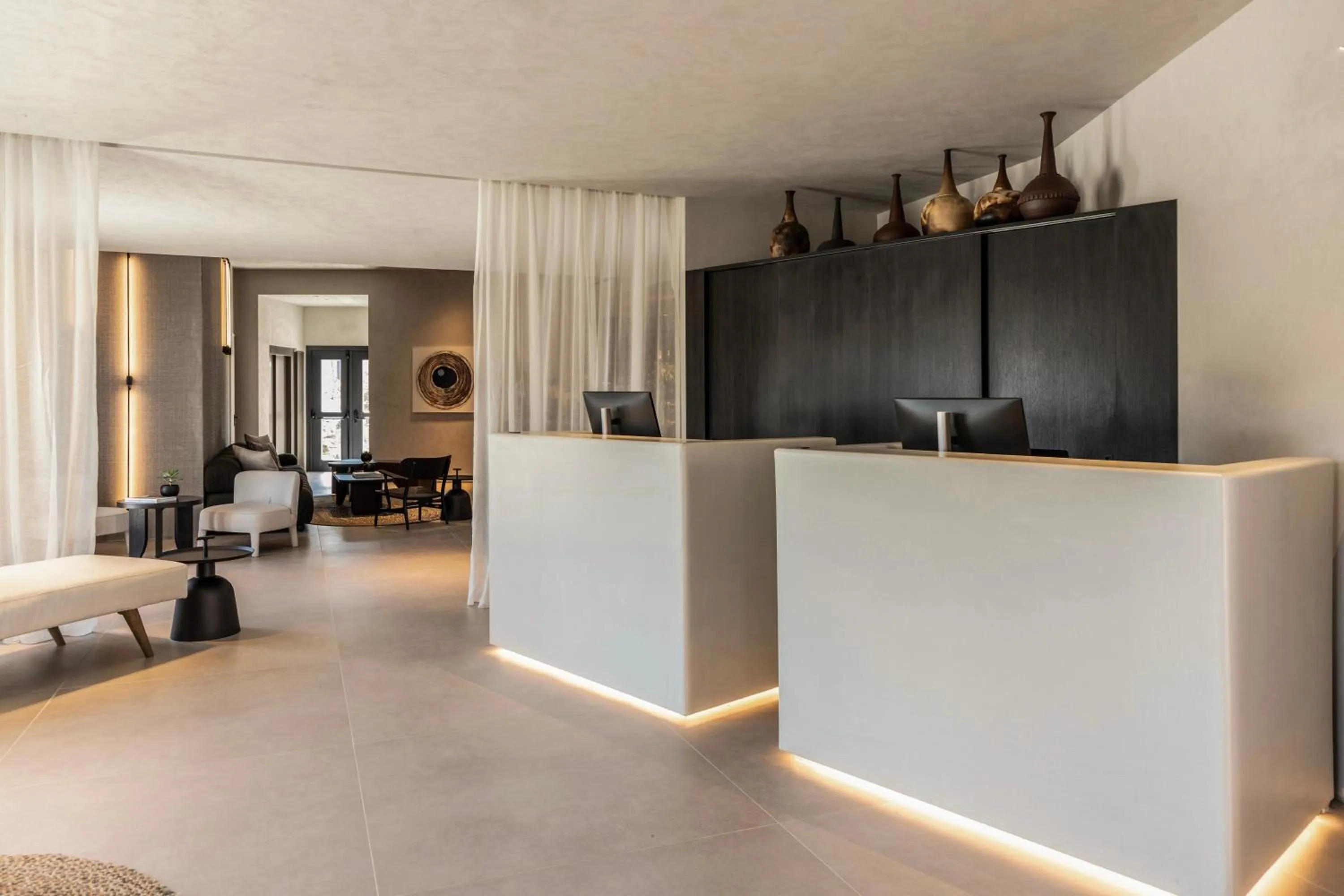 Lobby or reception in Domes Novos Santorini, Autograph Collection