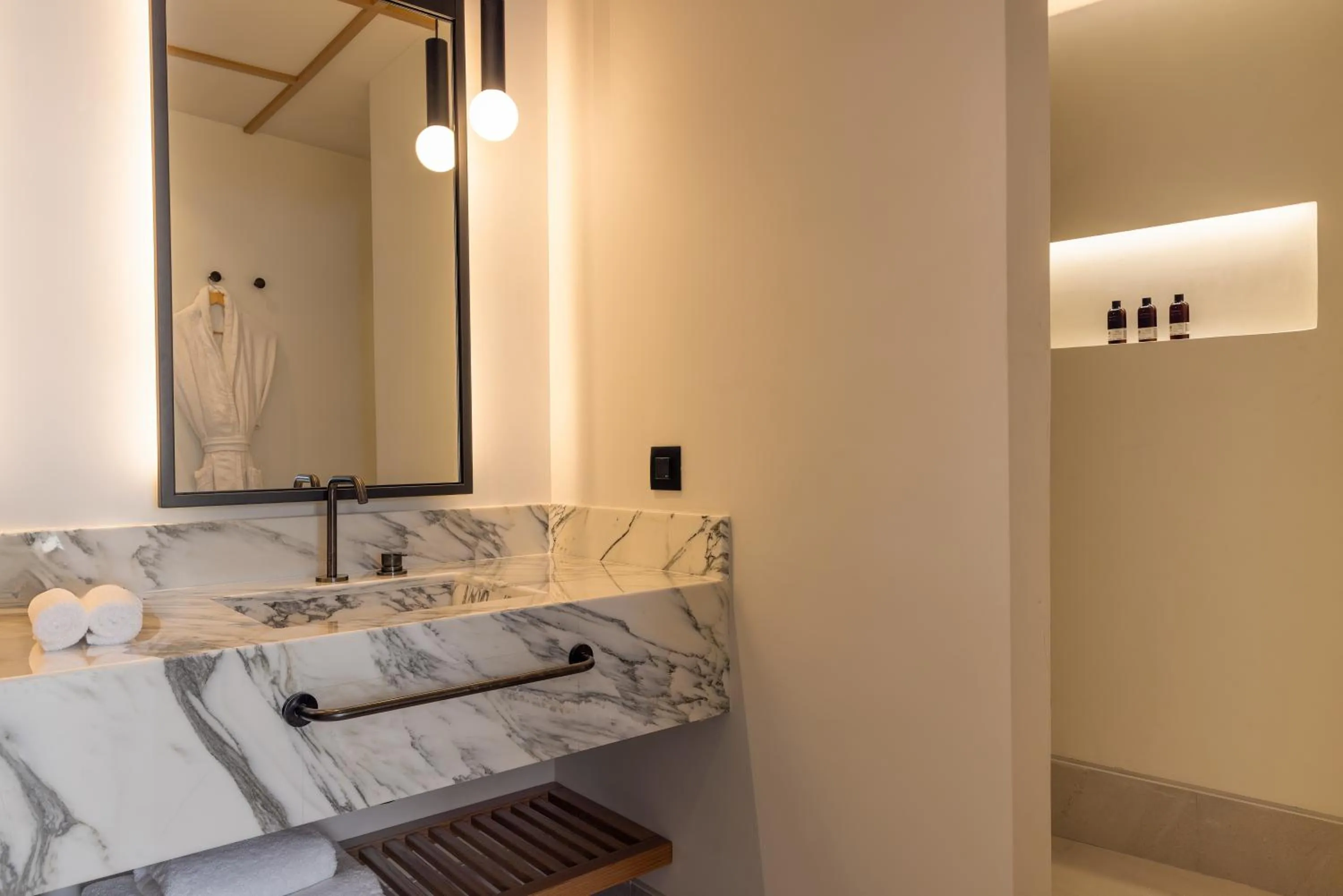 Shower in Domes Novos Santorini, Autograph Collection