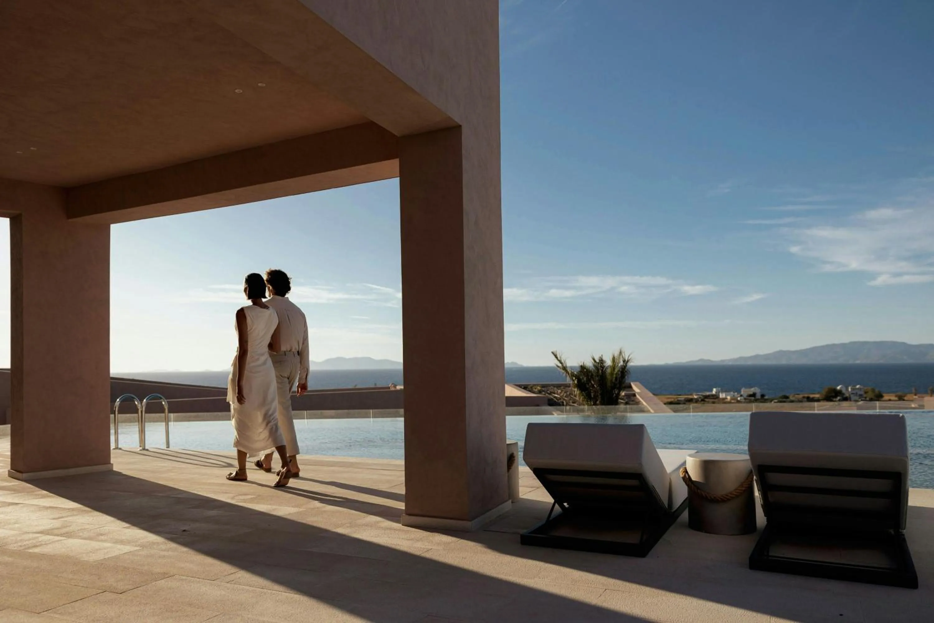 Swimming pool in Domes Novos Santorini, Autograph Collection