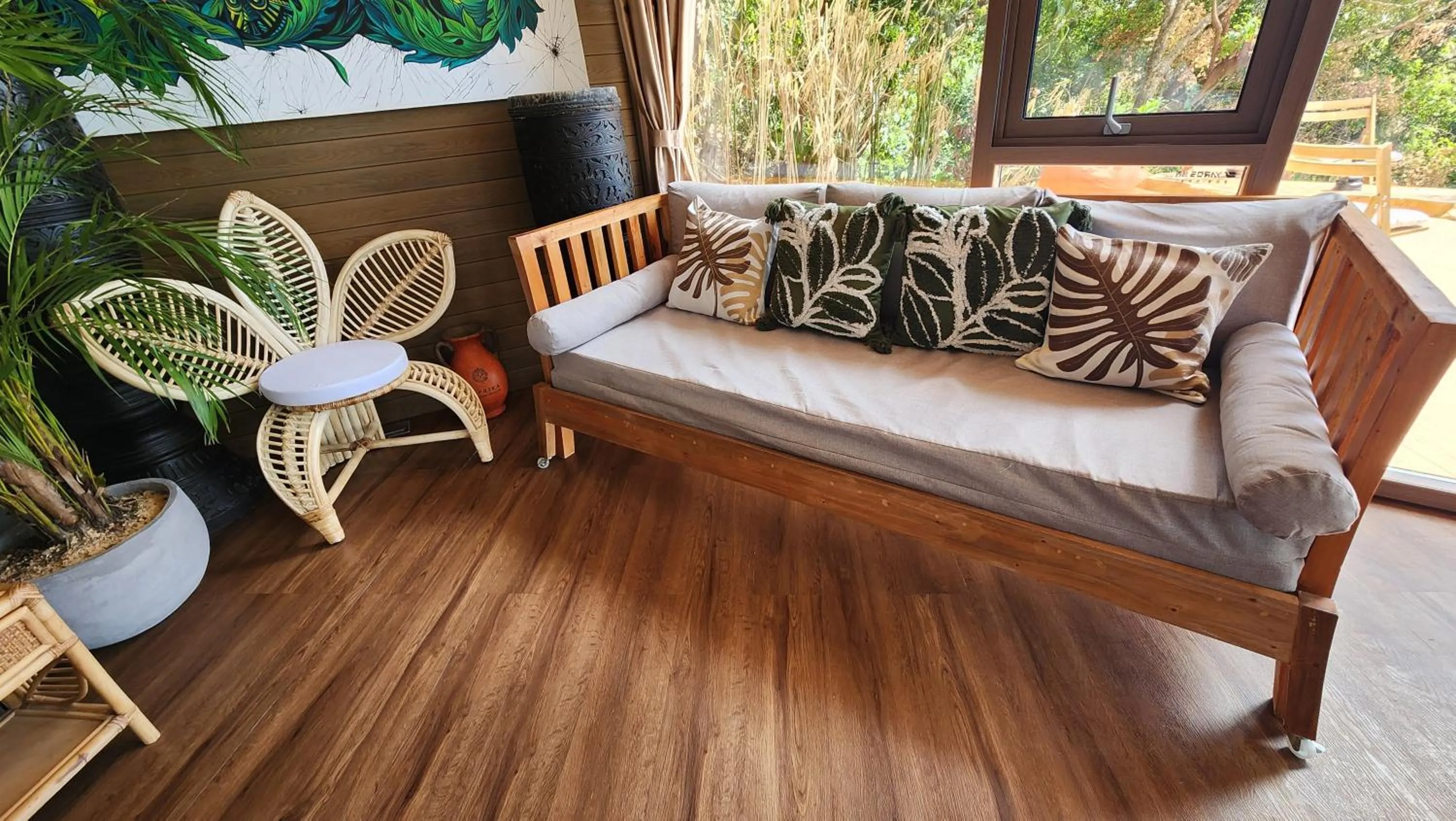 Seating area in The Jungle Lodge -Glamping at Karuna El Nido