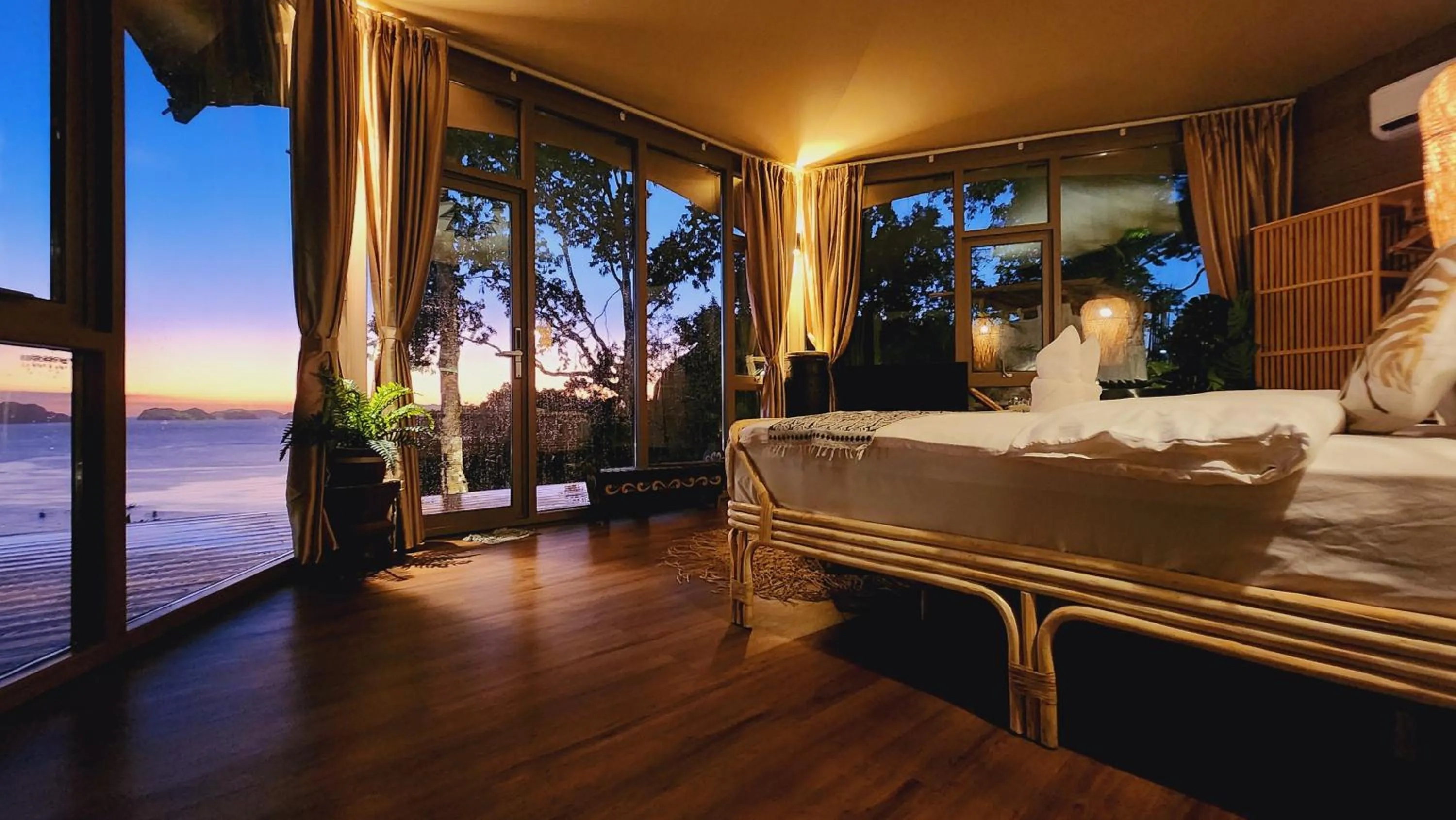 View (from property/room), Bed in The Jungle Lodge -Glamping at Karuna El Nido