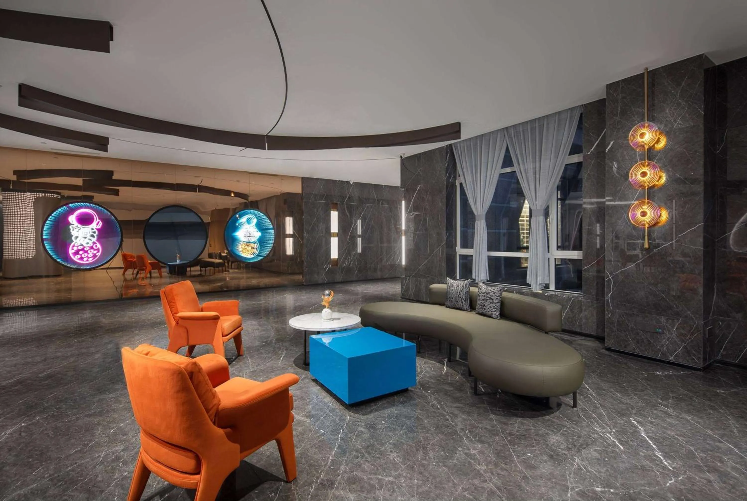 Lobby or reception in Ramada by Wyndham Qingdao Jiaodong International Airport