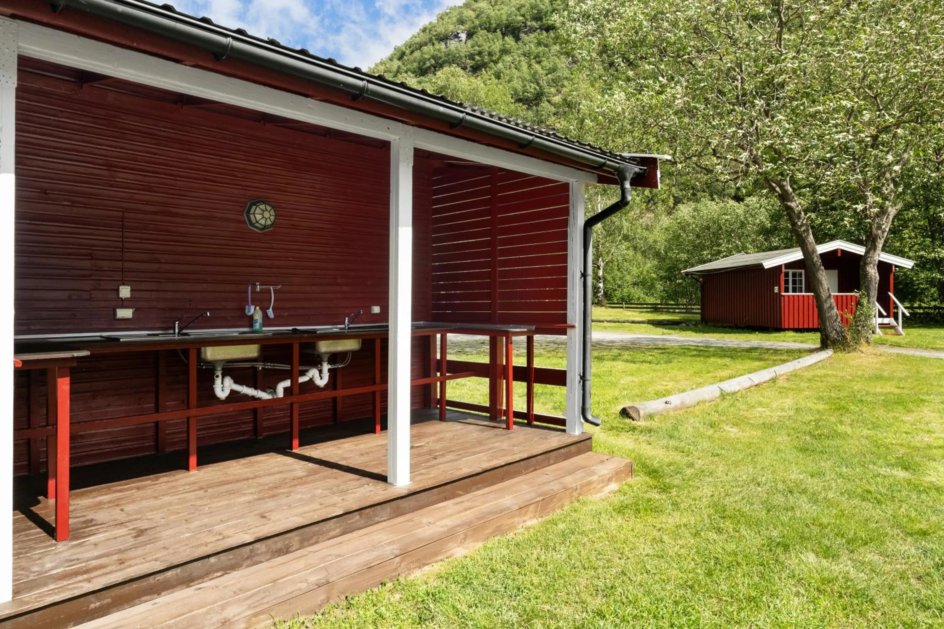 Communal kitchen in Utladalen Camping