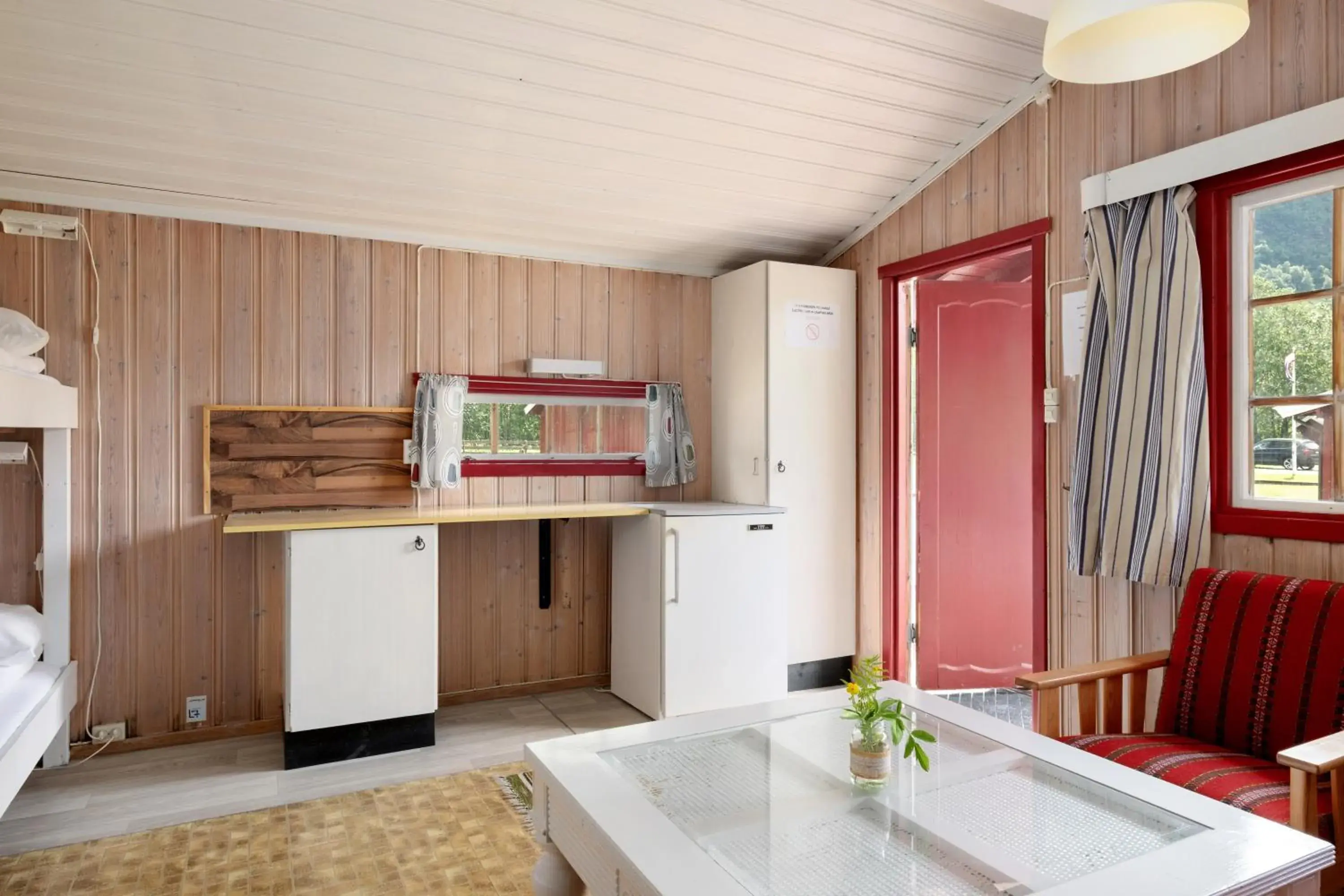 Living room in Utladalen Camping Living room in Utladalen Camping