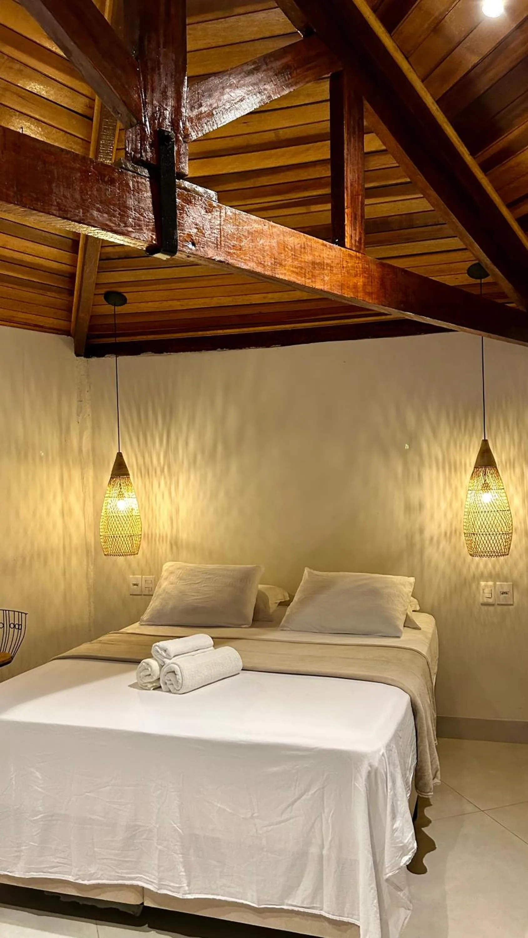 Bed in Pousada Vila Margarida