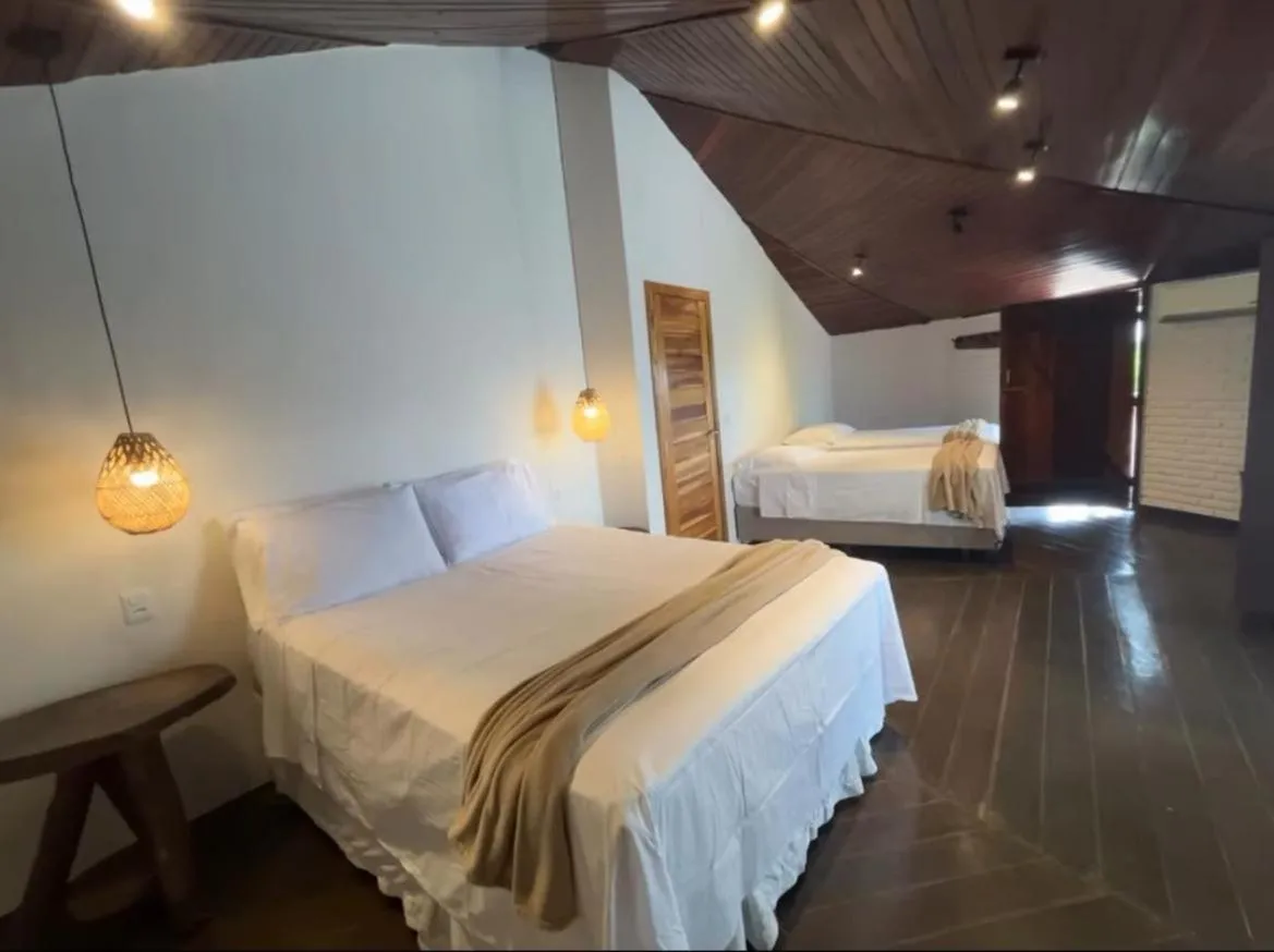 Bed in Pousada Vila Margarida
