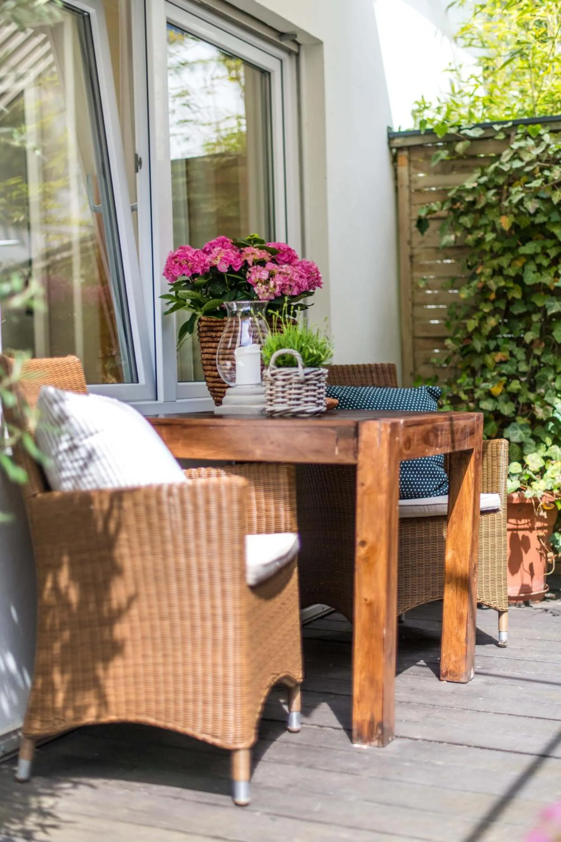 Patio in Ferienwohnung Koblenz Altstadt
