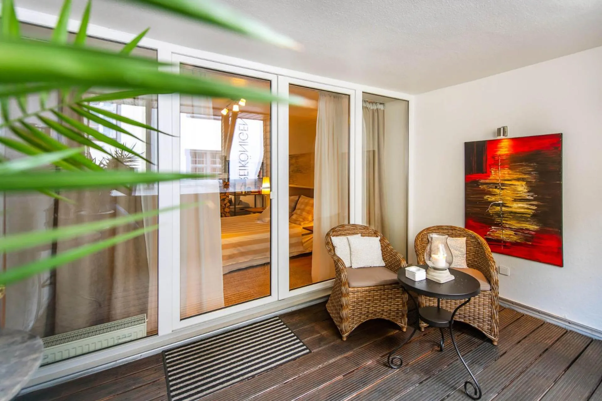 Balcony/Terrace in Ferienwohnung Koblenz Altstadt