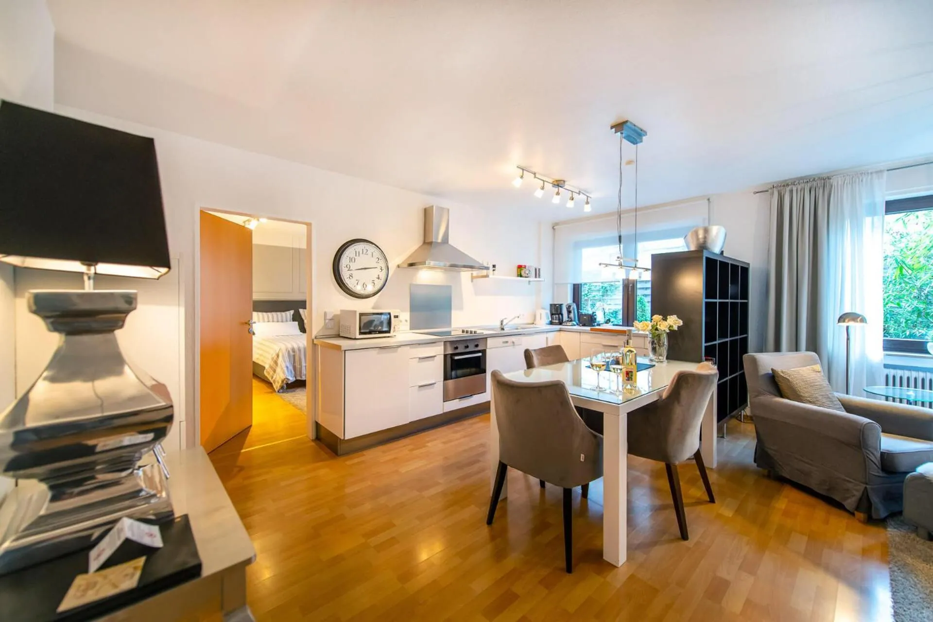 Kitchen or kitchenette in Ferienwohnung Koblenz Altstadt