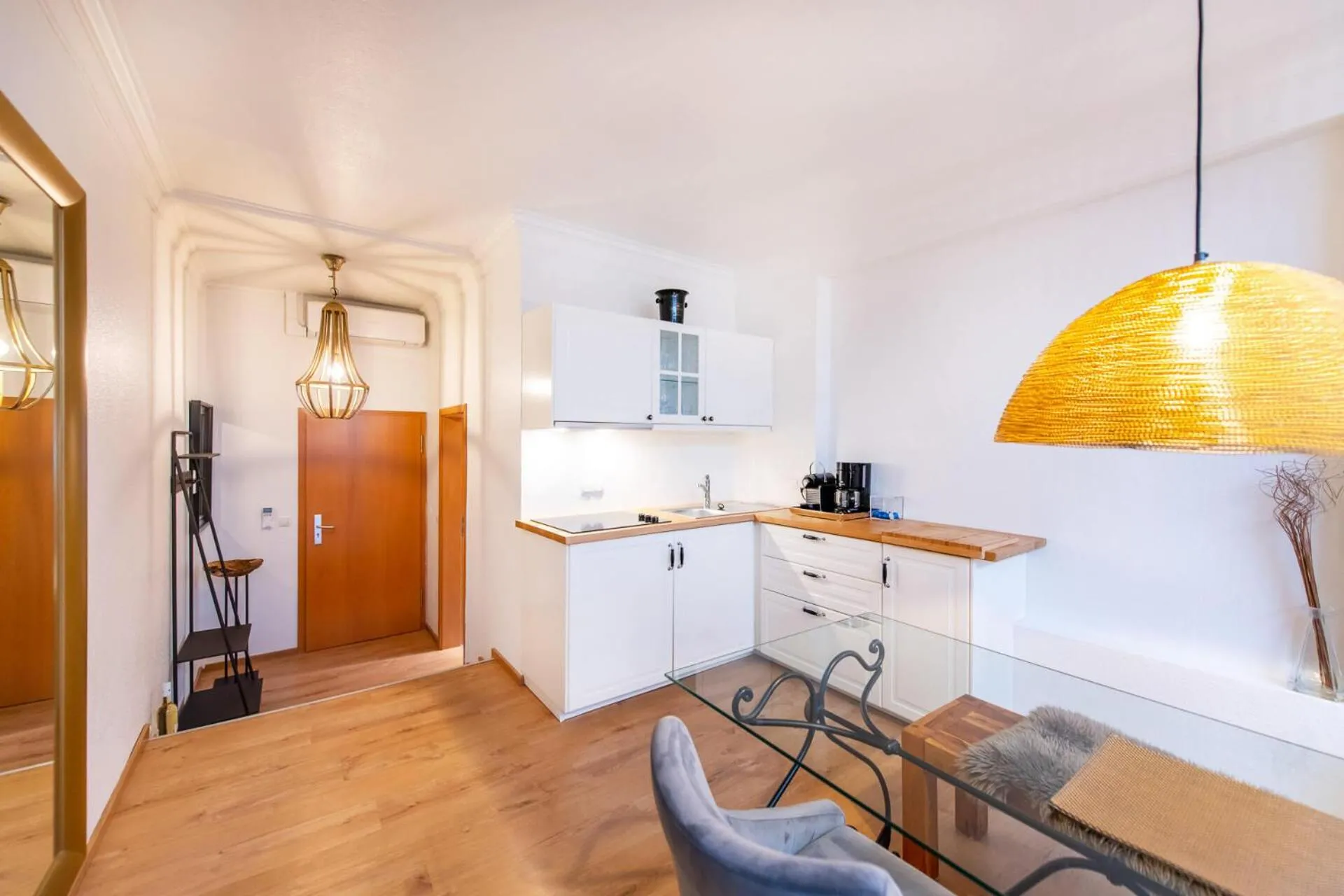Kitchen or kitchenette in Ferienwohnung Koblenz Altstadt