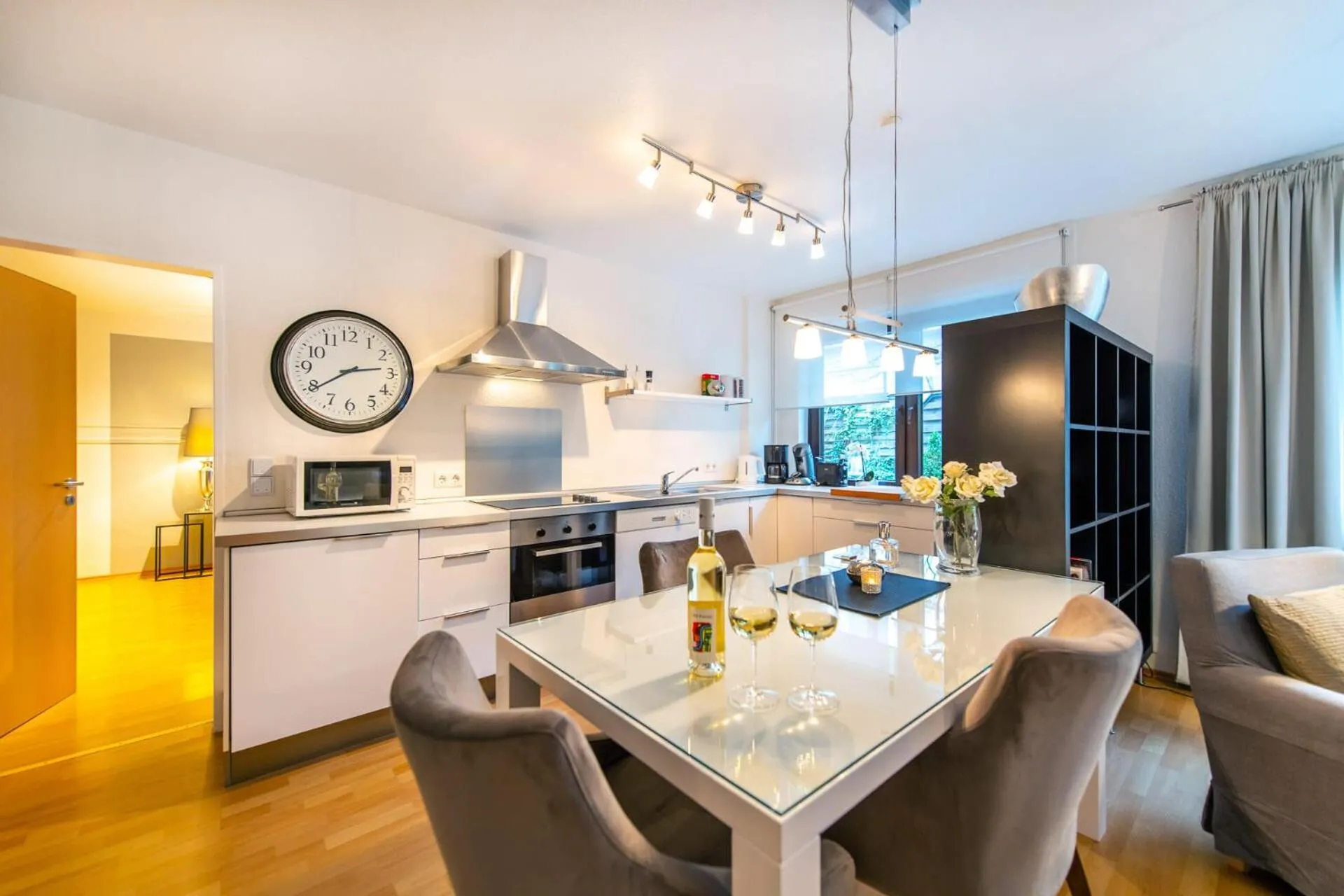 Kitchen or kitchenette in Ferienwohnung Koblenz Altstadt