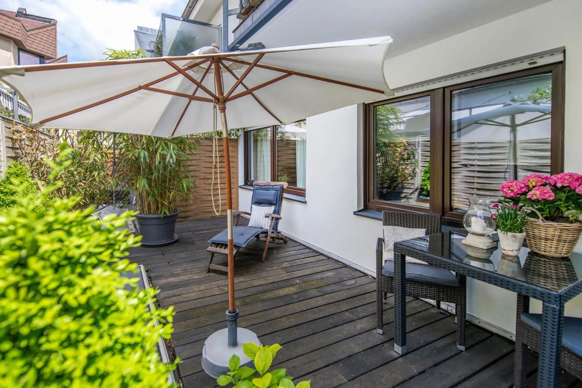 Balcony/Terrace in Ferienwohnung Koblenz Altstadt