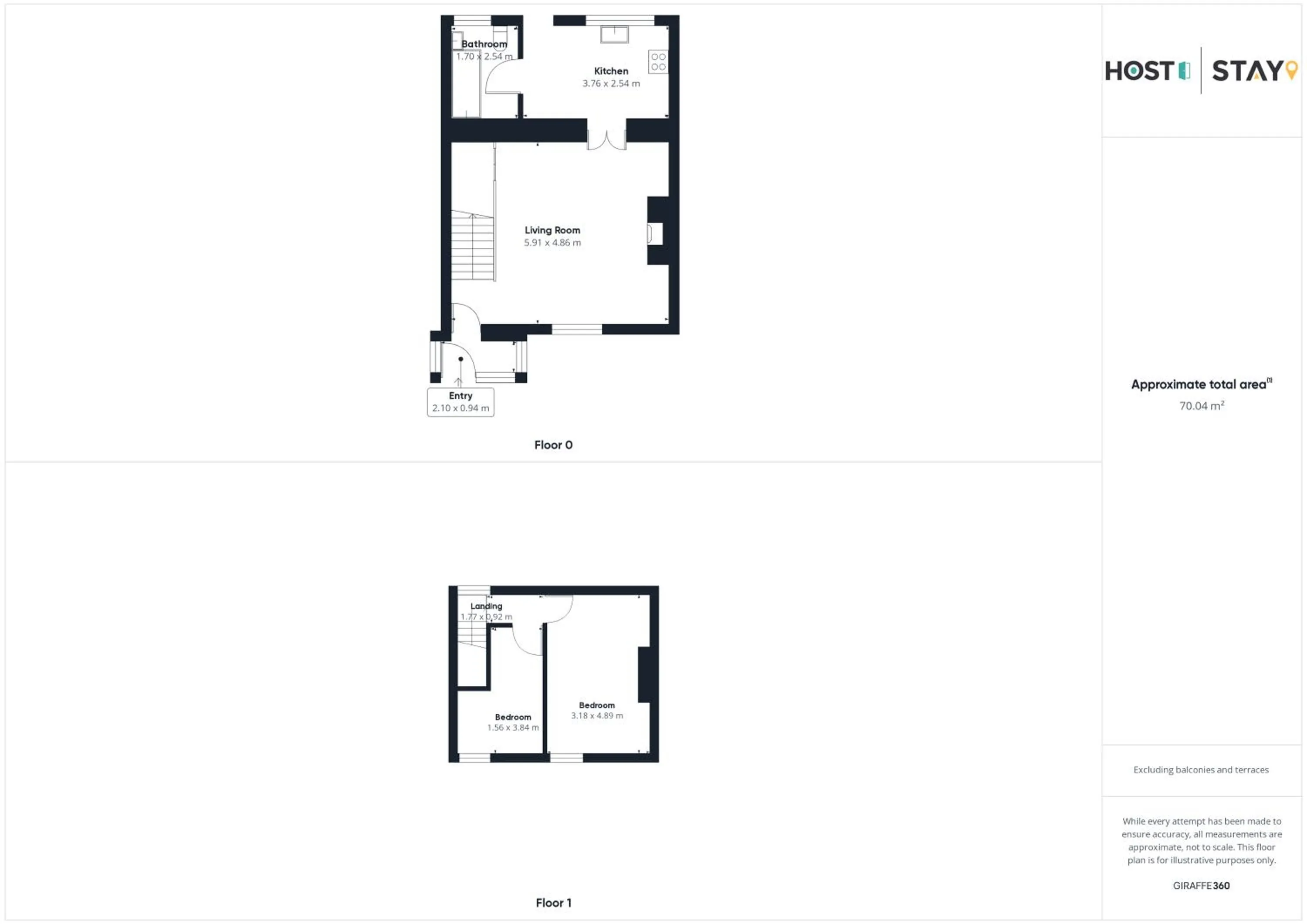 Floor plan in Host & Stay - North Shore Cottage