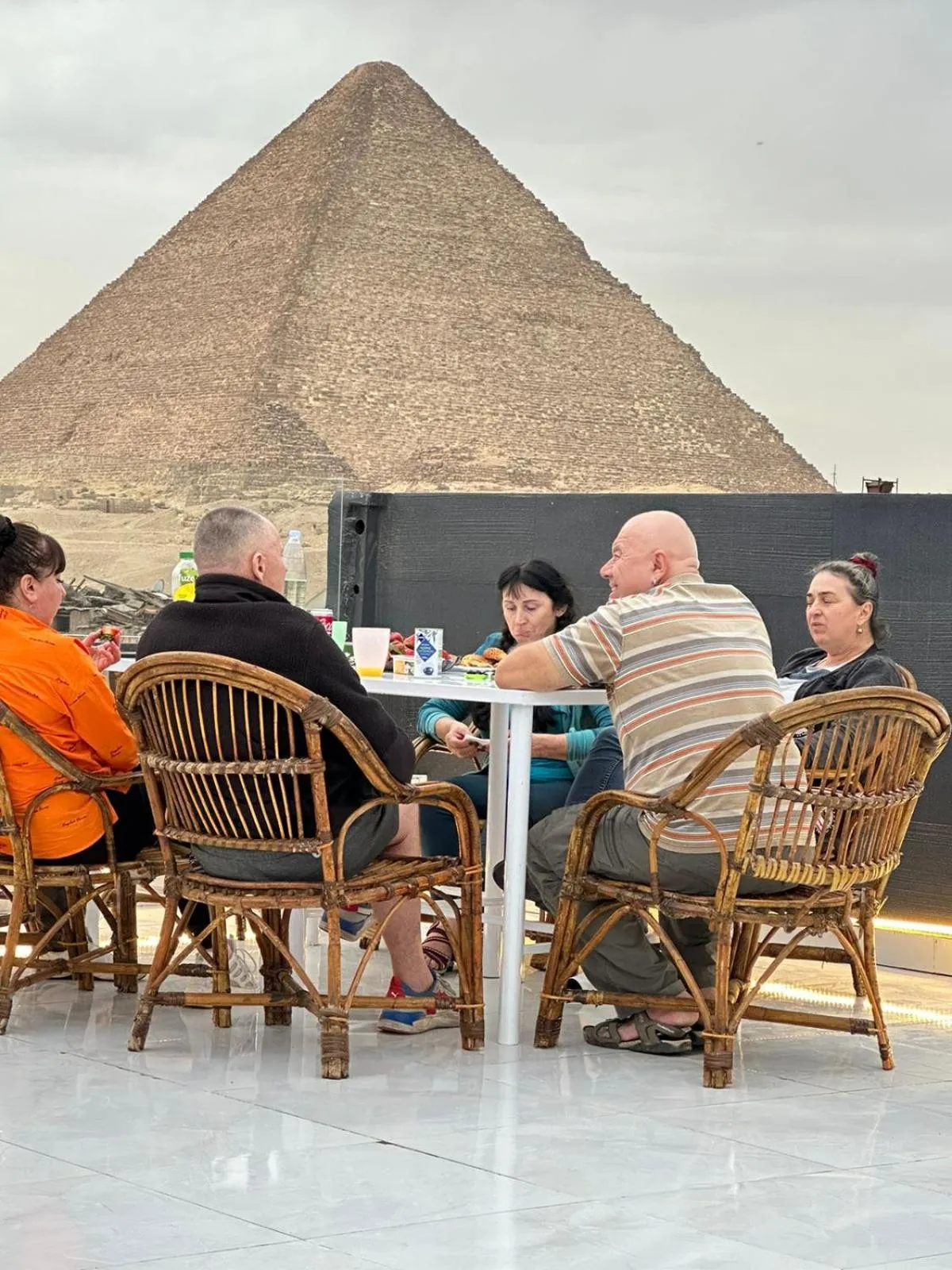 People in Prince Pyramids Inn