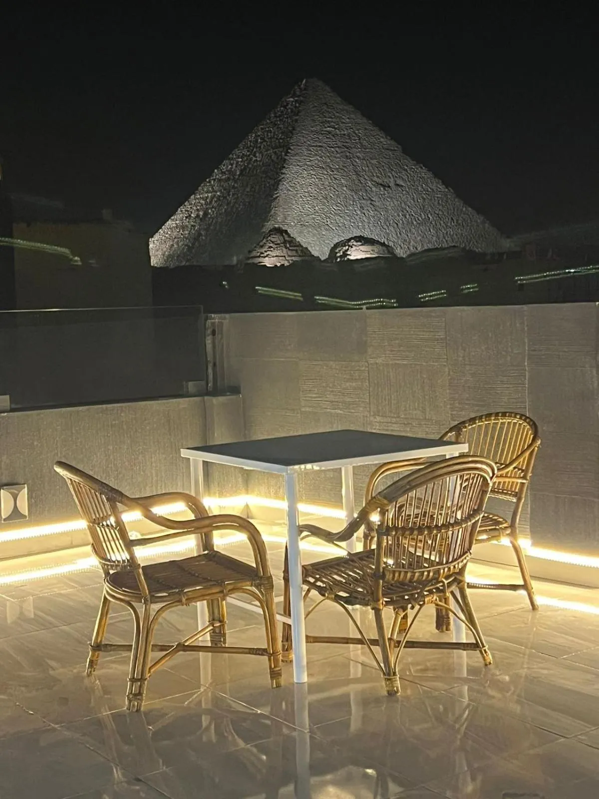 Patio in Prince Pyramids Inn