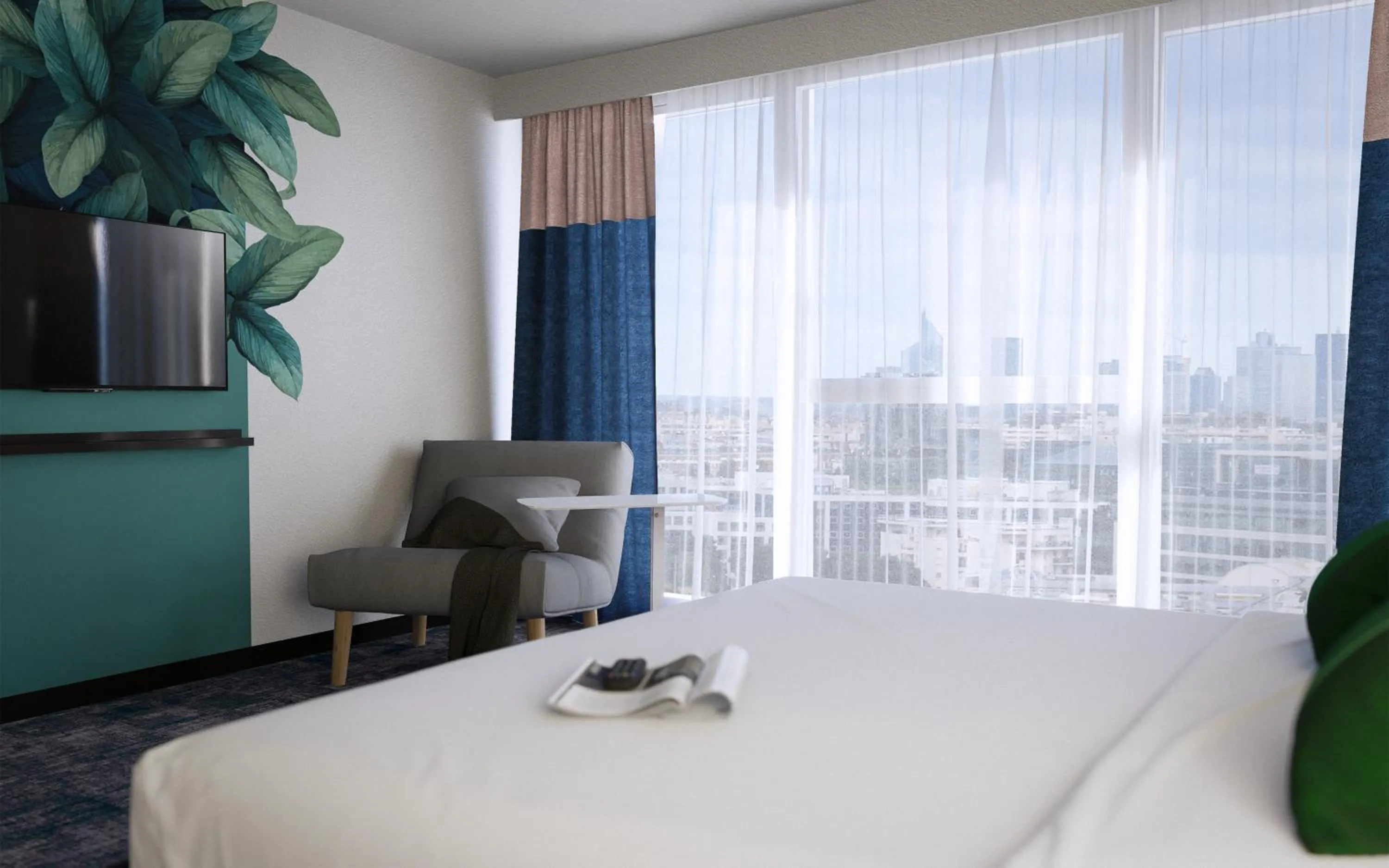 Bed in ibis Styles Bezons Paris La Défense