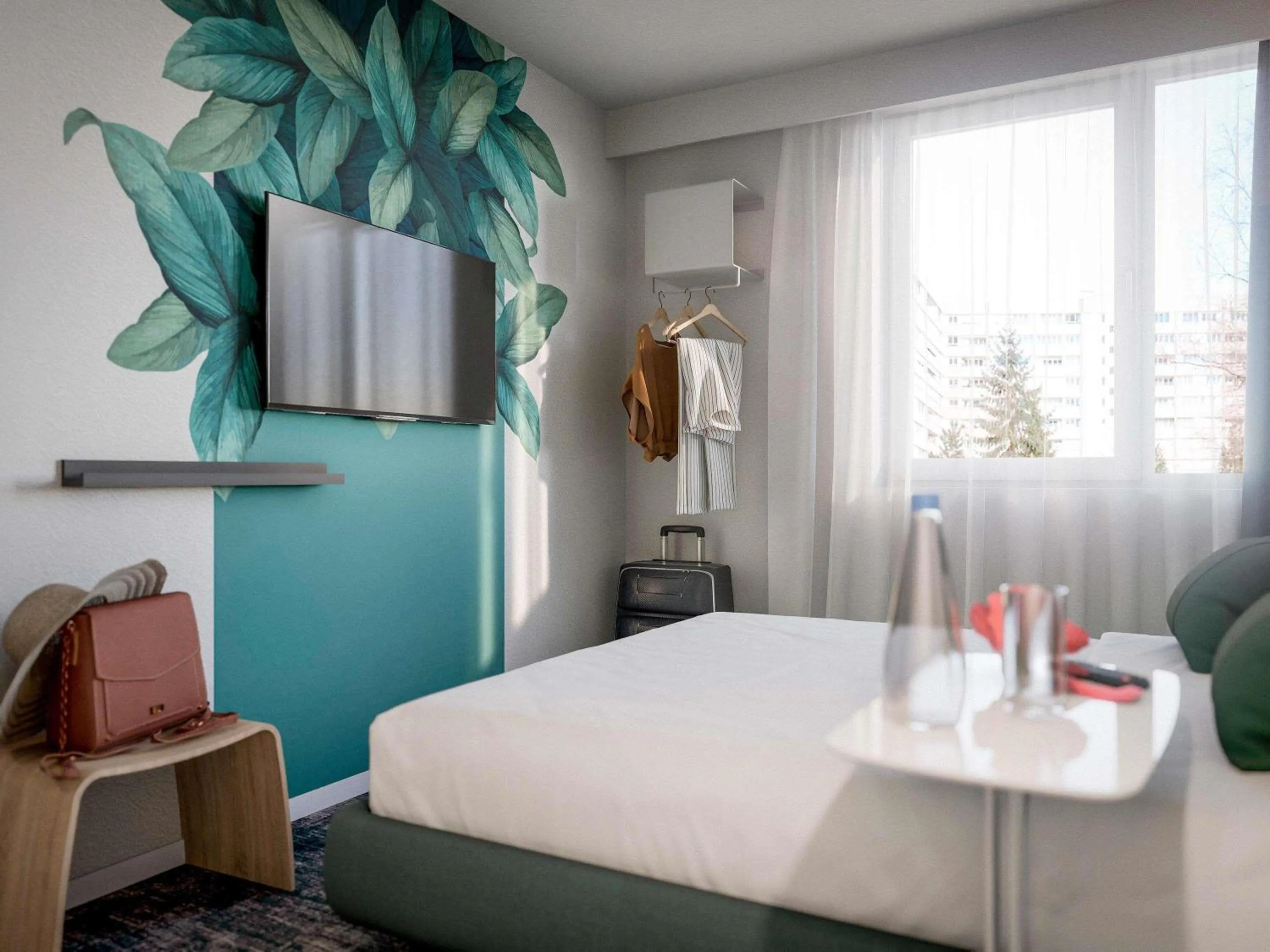 Bedroom, Bed in ibis Styles Bezons Paris La Défense