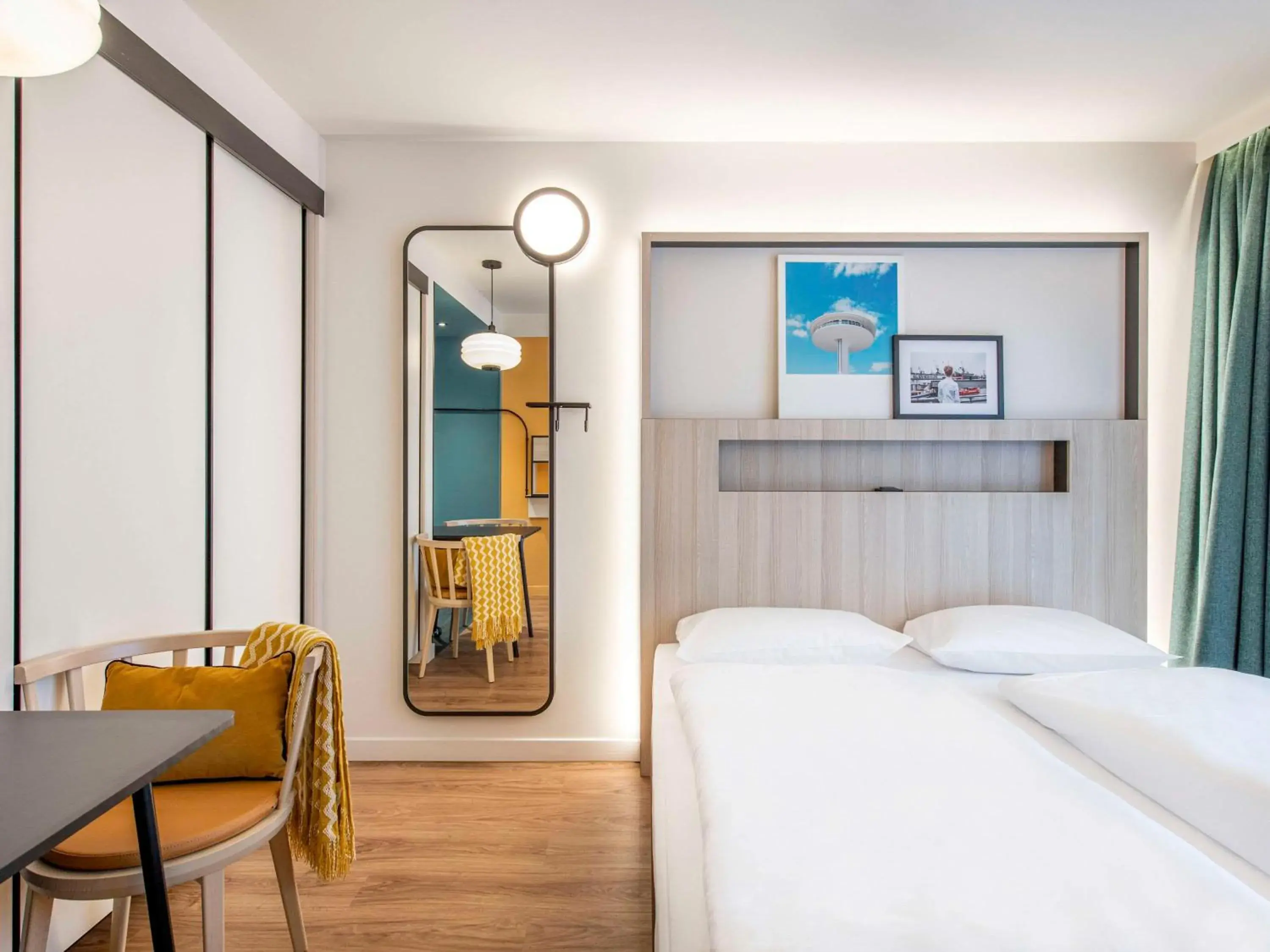Bedroom, Bed in Aparthotel Adagio Access Porte de Camargue Bedroom, Bed in Aparthotel Adagio Access Porte de Camargue