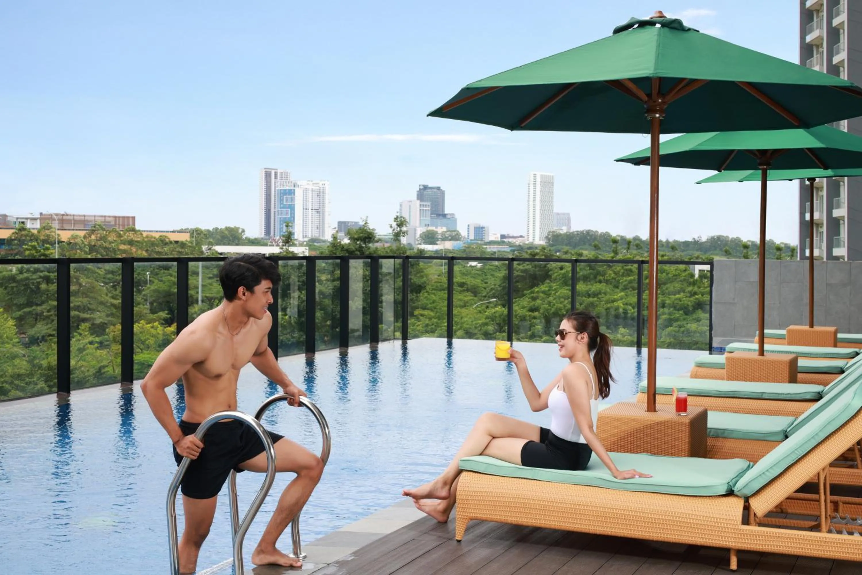 Swimming pool in ibis Styles Serpong BSD City