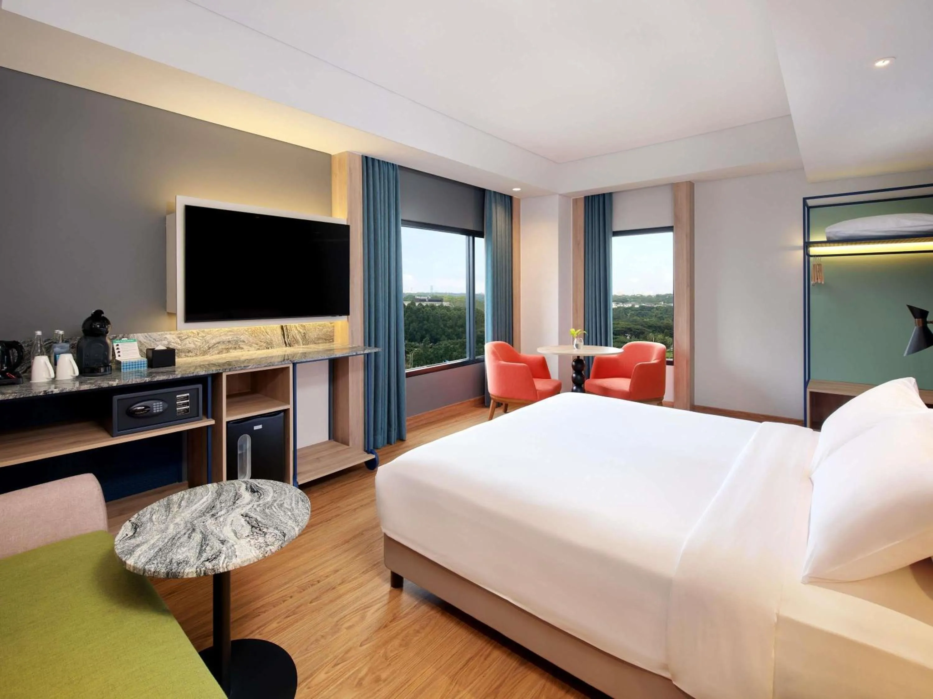 Bedroom, Bed in ibis Styles Serpong BSD City