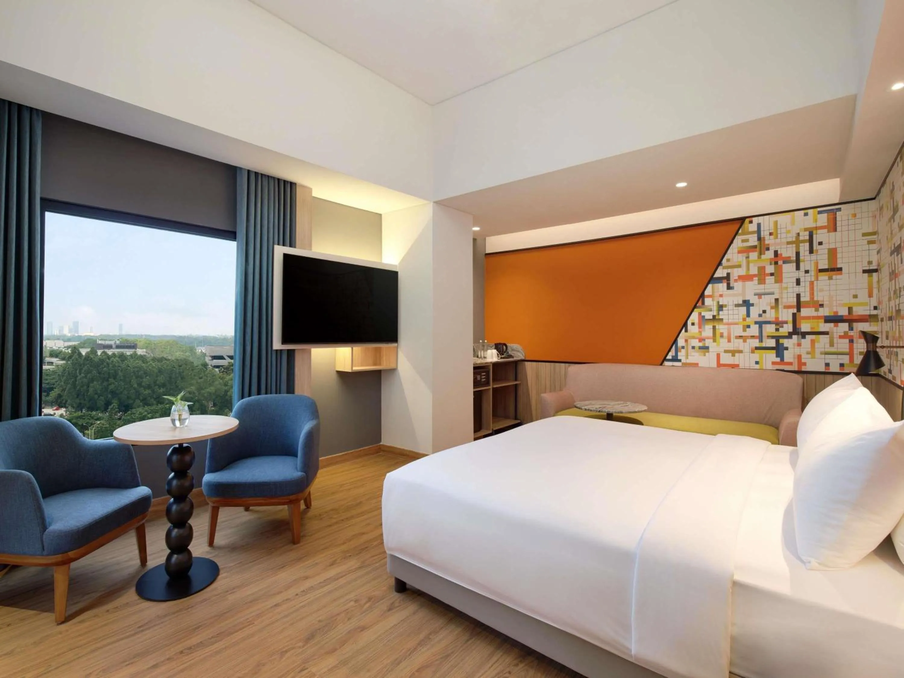 Bedroom, Bed in ibis Styles Serpong BSD City
