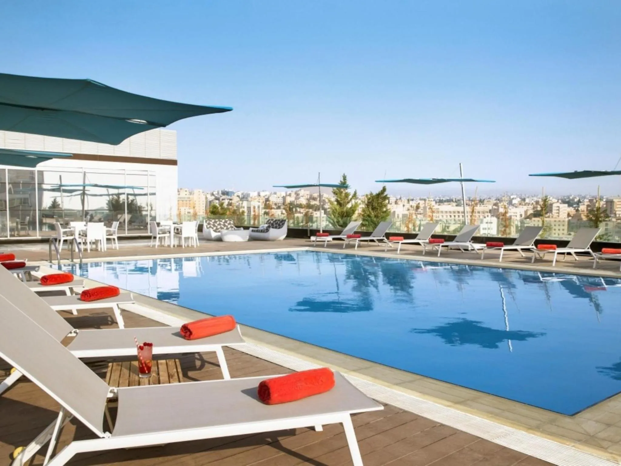 Swimming pool in The Abdali Boulevard Hotel