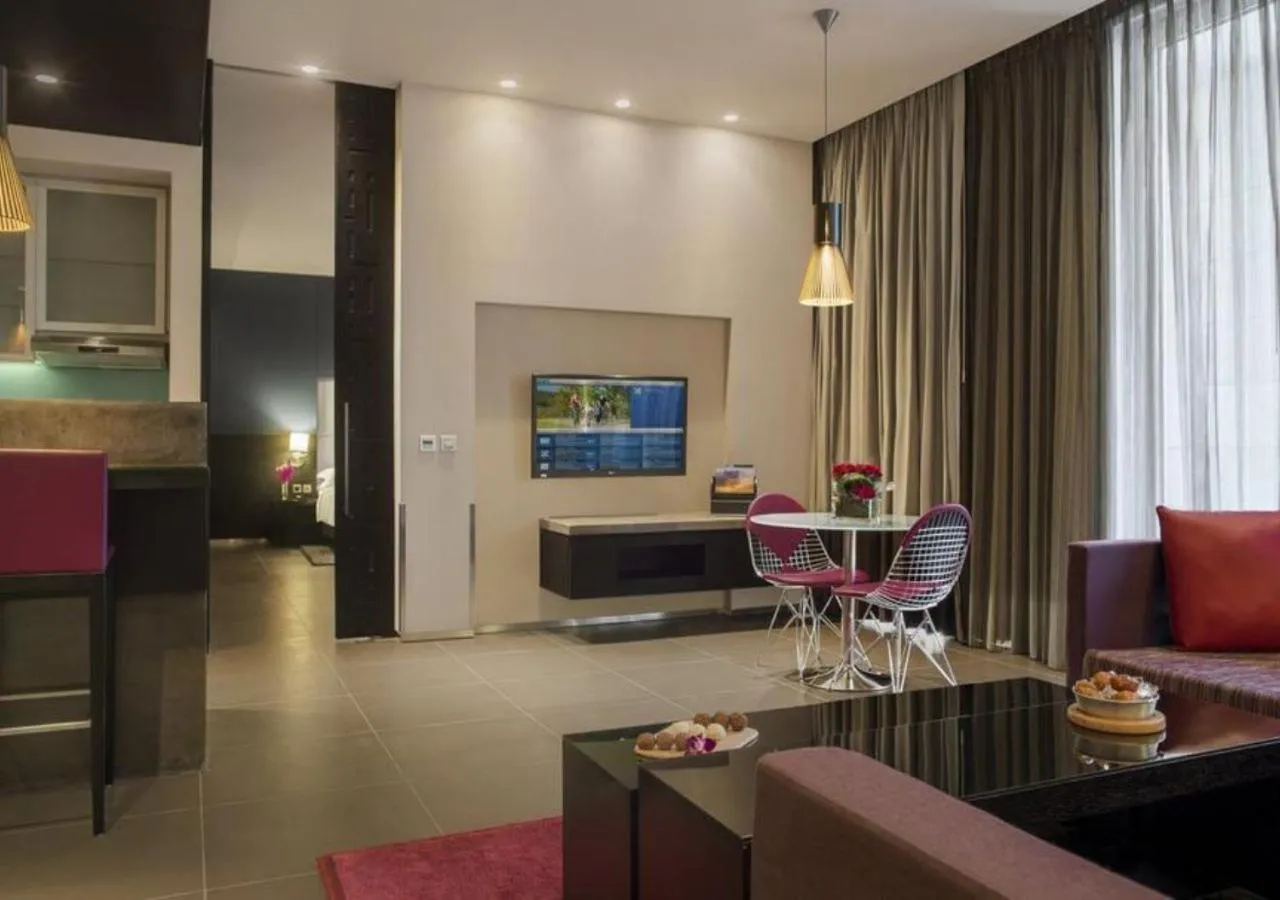 Seating area in The Abdali Boulevard Hotel