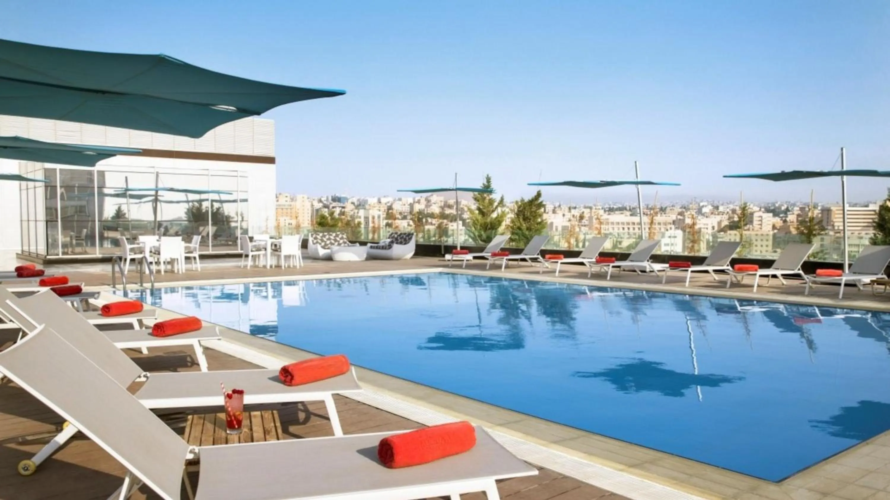Swimming pool in The Abdali Boulevard Hotel