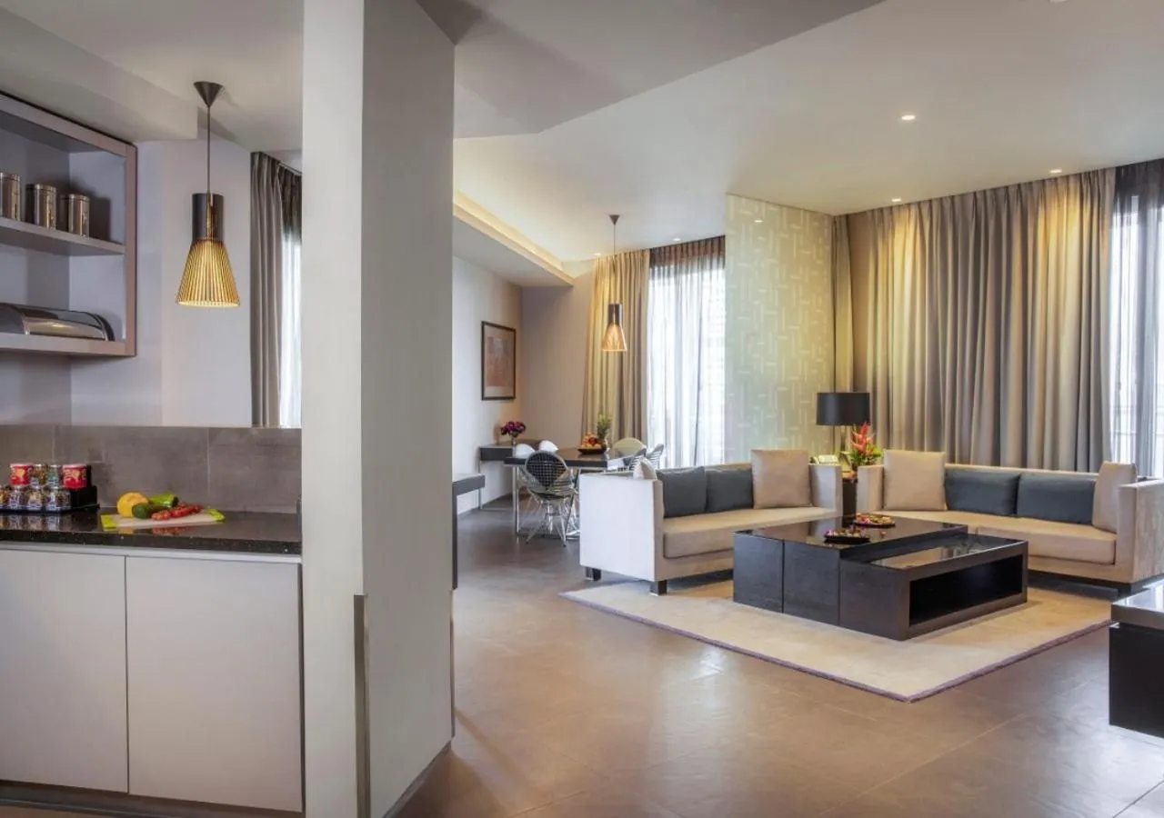 Living room in The Abdali Boulevard Hotel