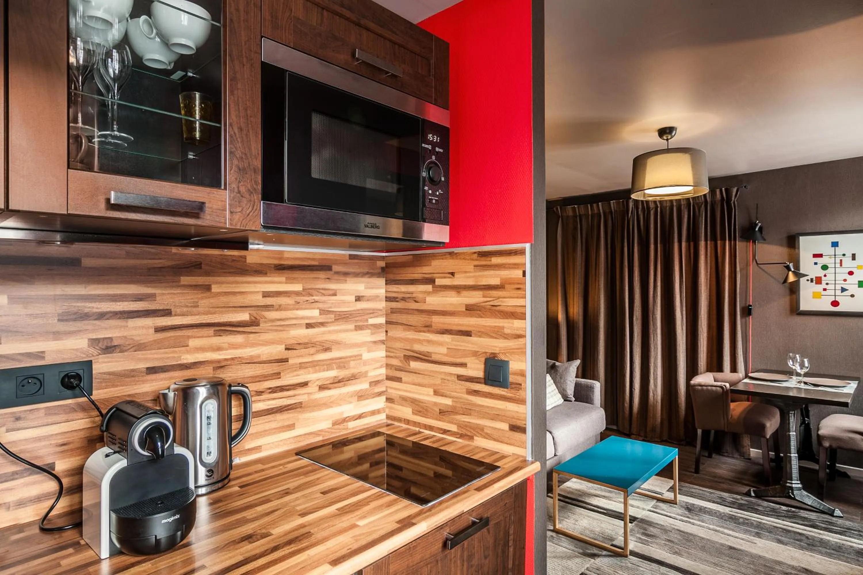 Kitchen or kitchenette in Le 84 Sainte-Cath'