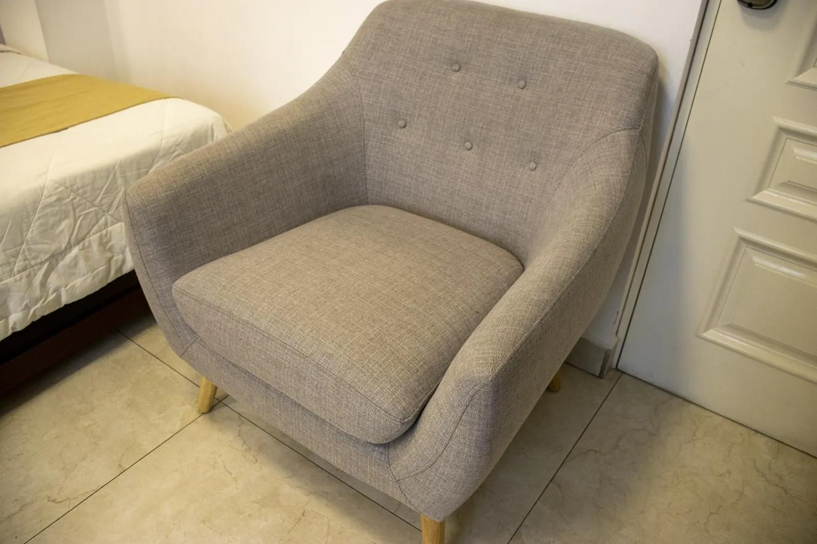 Seating area in Plaza Mayor Lima