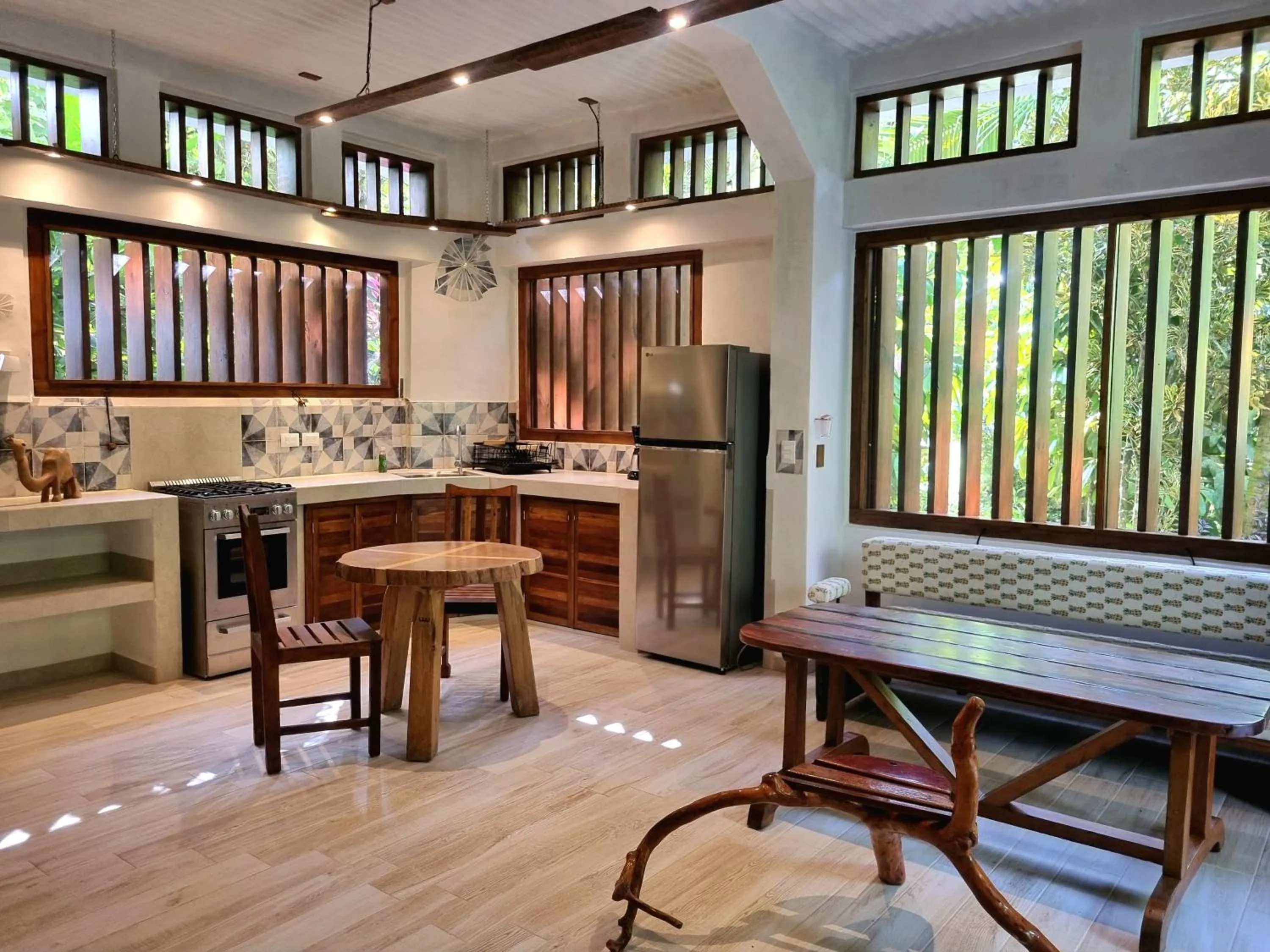 Seating area in Omega Tours Eco-Jungle Lodge