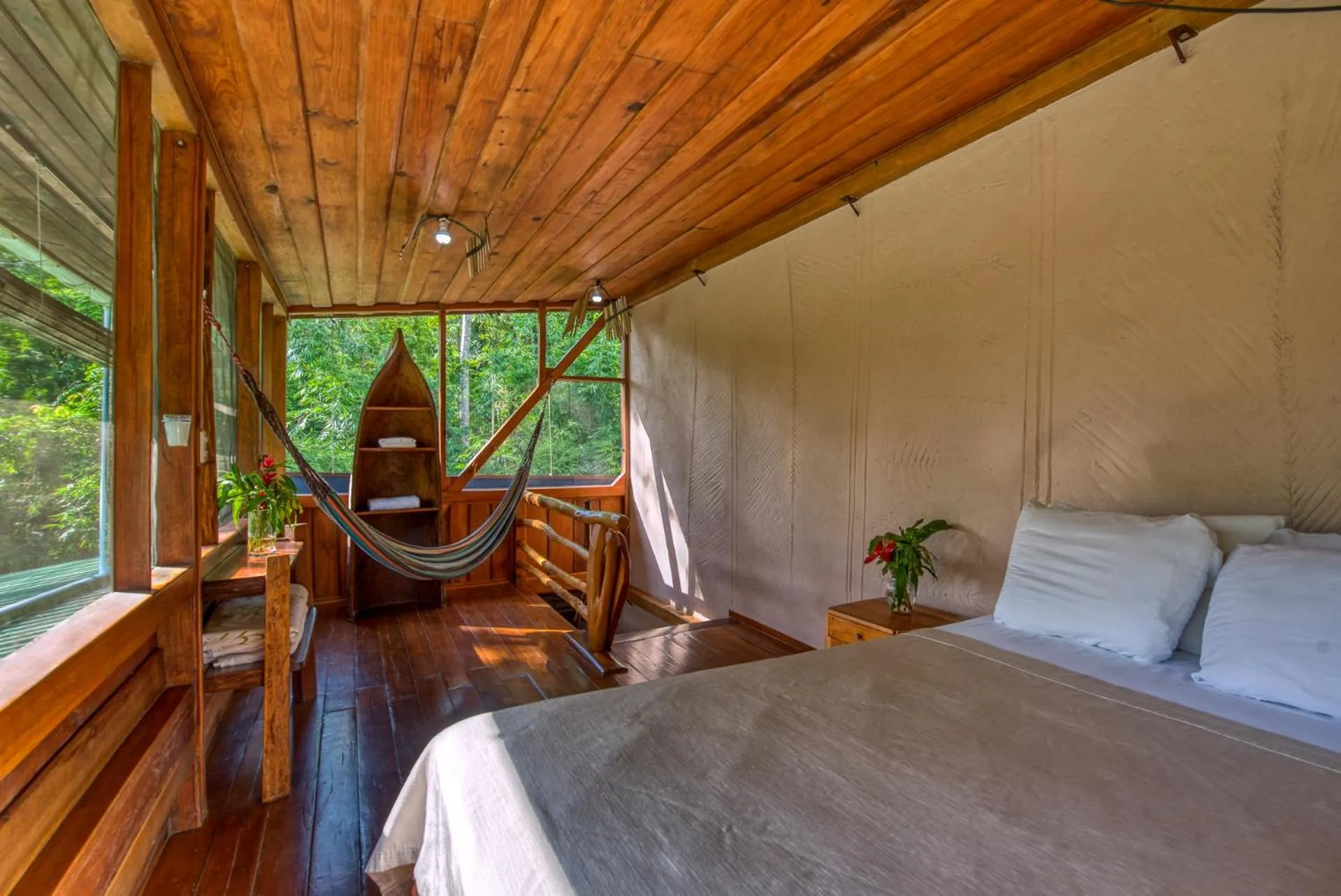Bedroom, Bed in Omega Tours Eco-Jungle Lodge