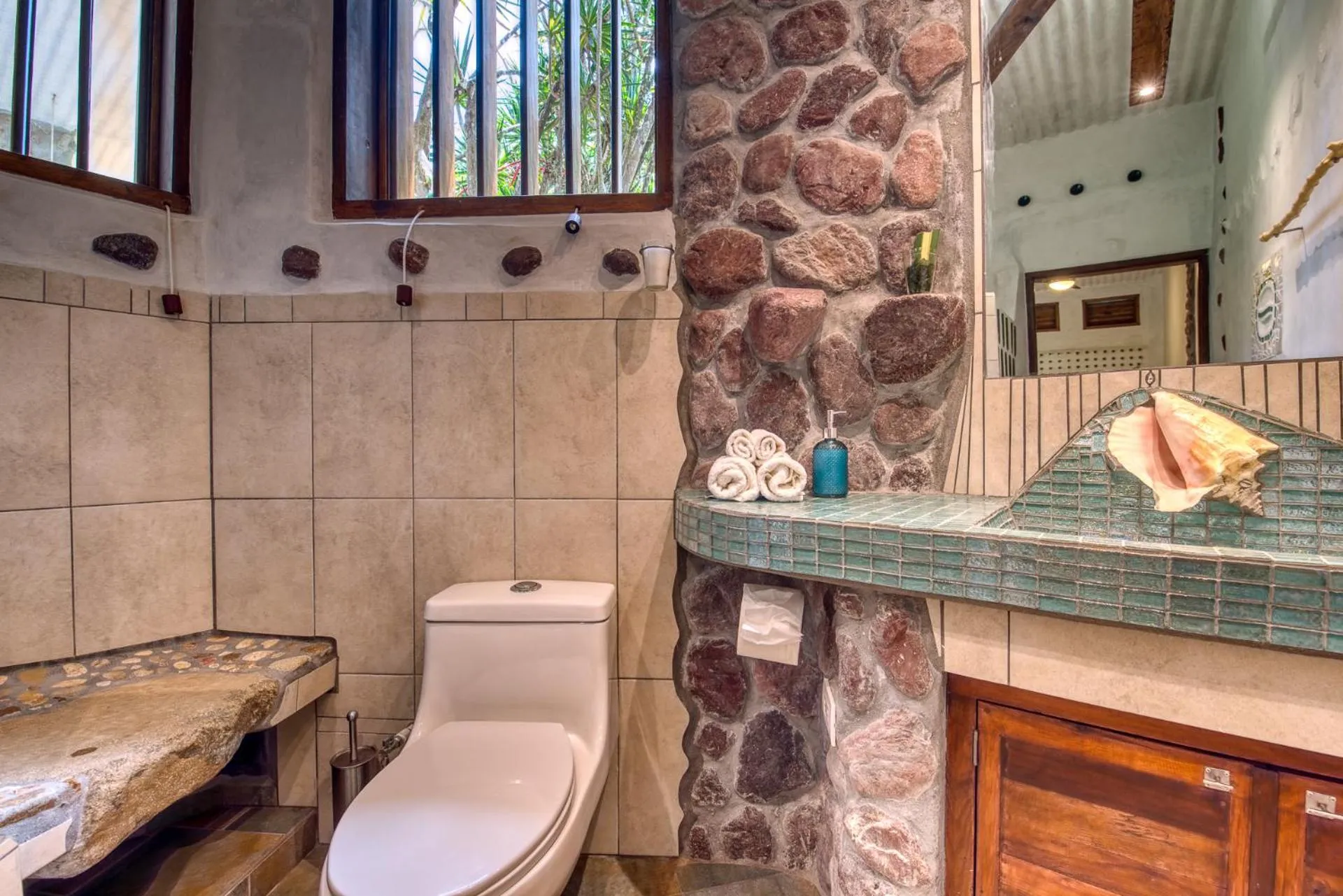 Bathroom in Omega Tours Eco-Jungle Lodge
