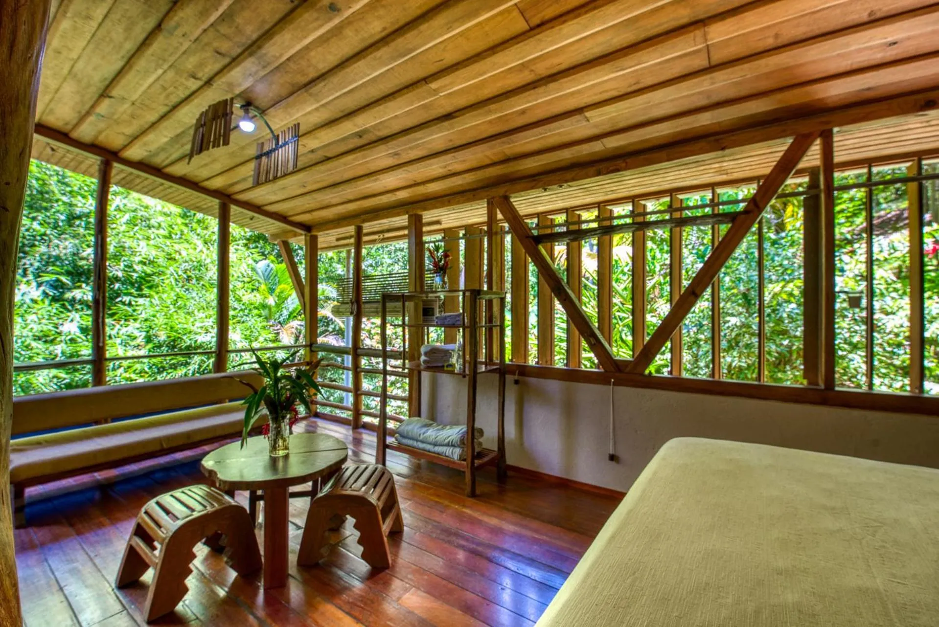 Bedroom in Omega Tours Eco-Jungle Lodge