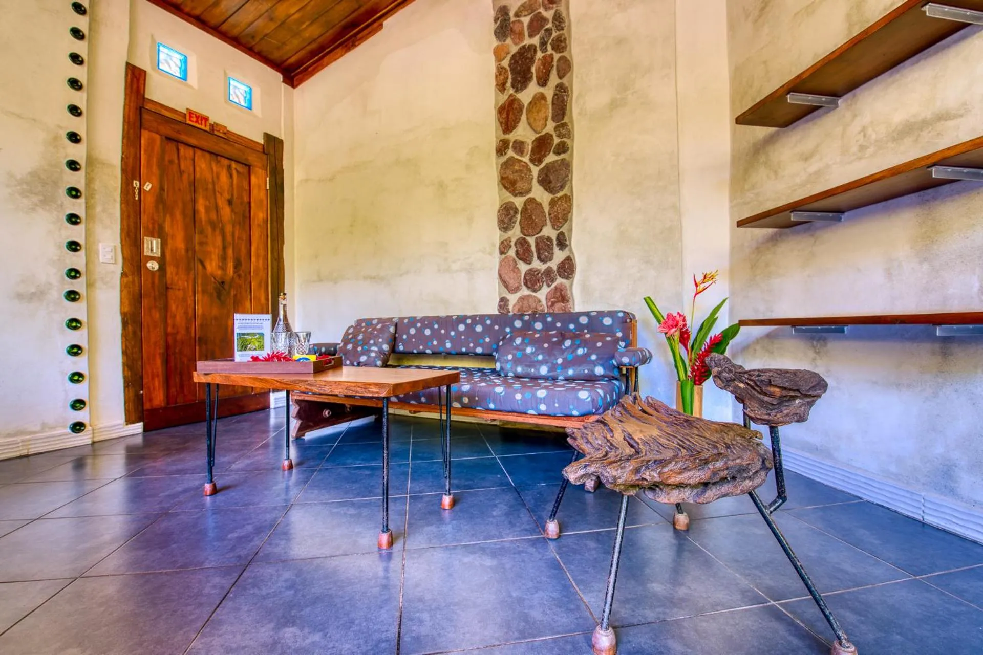 Seating area in Omega Tours Eco-Jungle Lodge