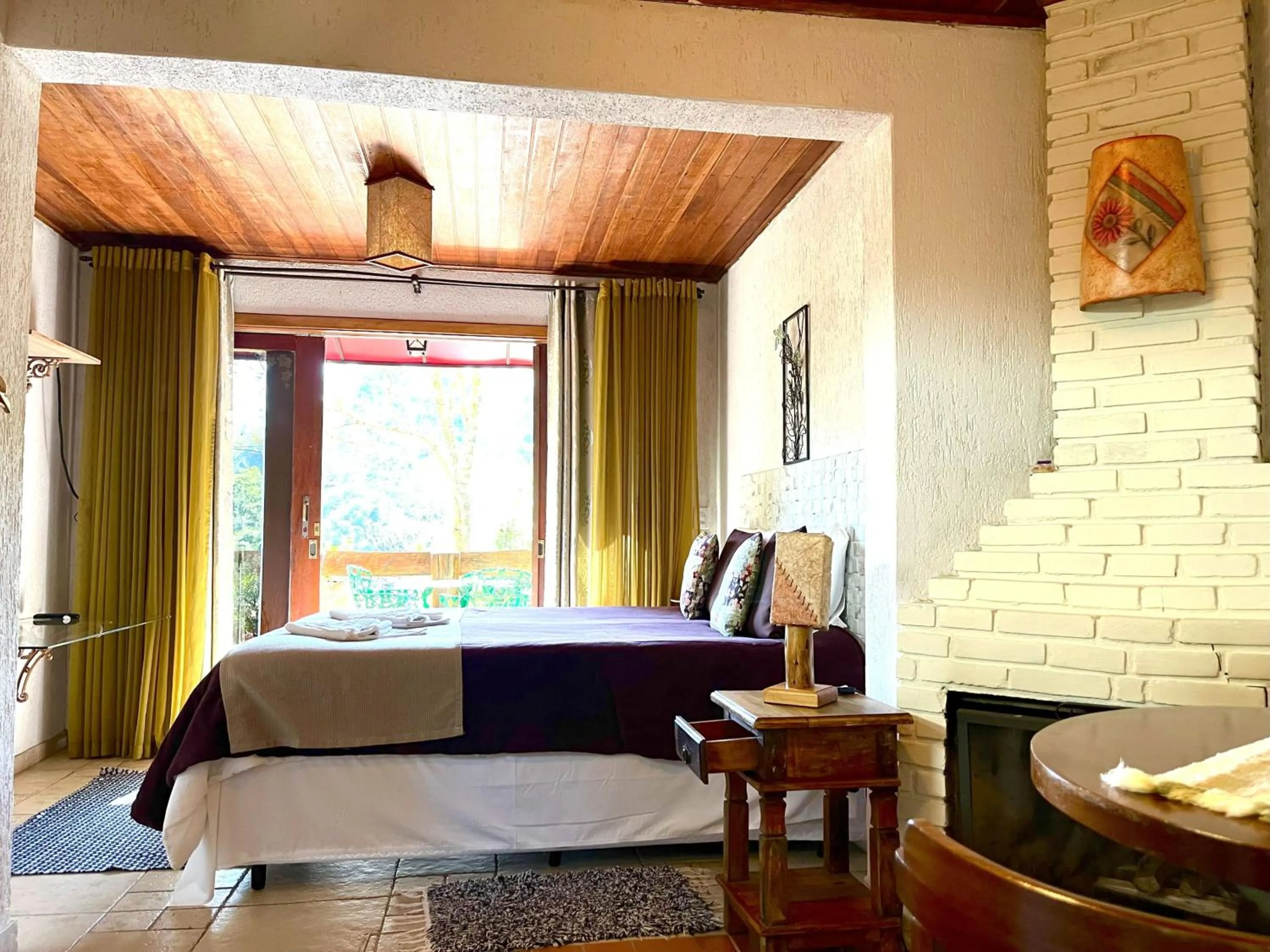 Bed in Pousada Vinhas do Pinhal