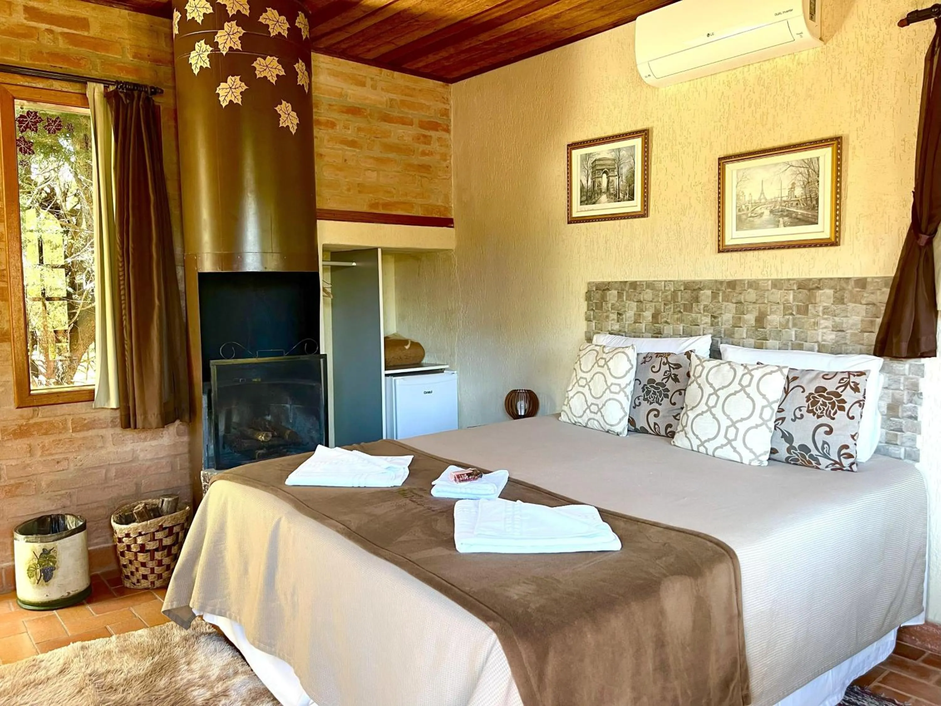 Bed in Pousada Vinhas do Pinhal