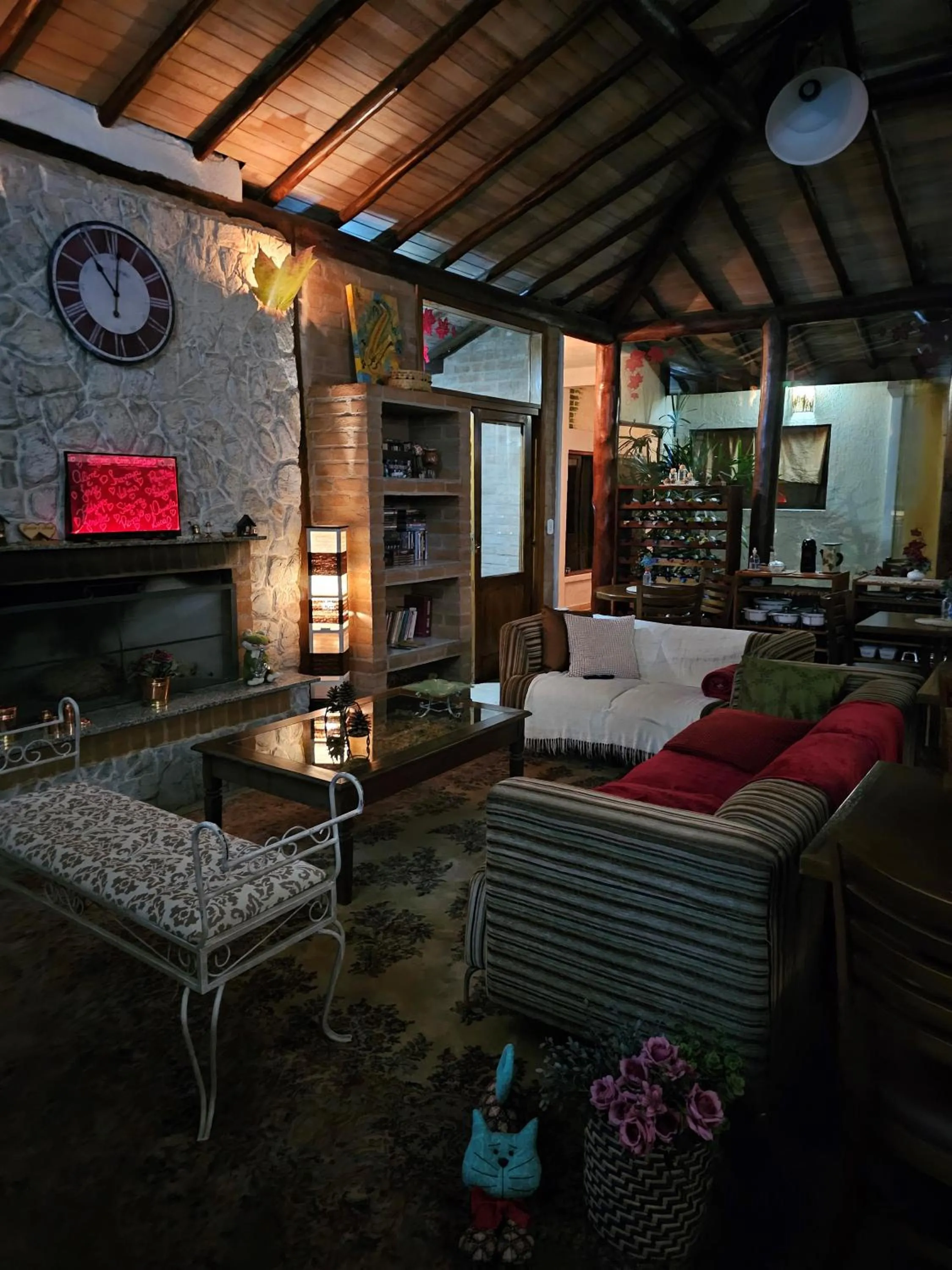 Living room in Pousada Vinhas do Pinhal