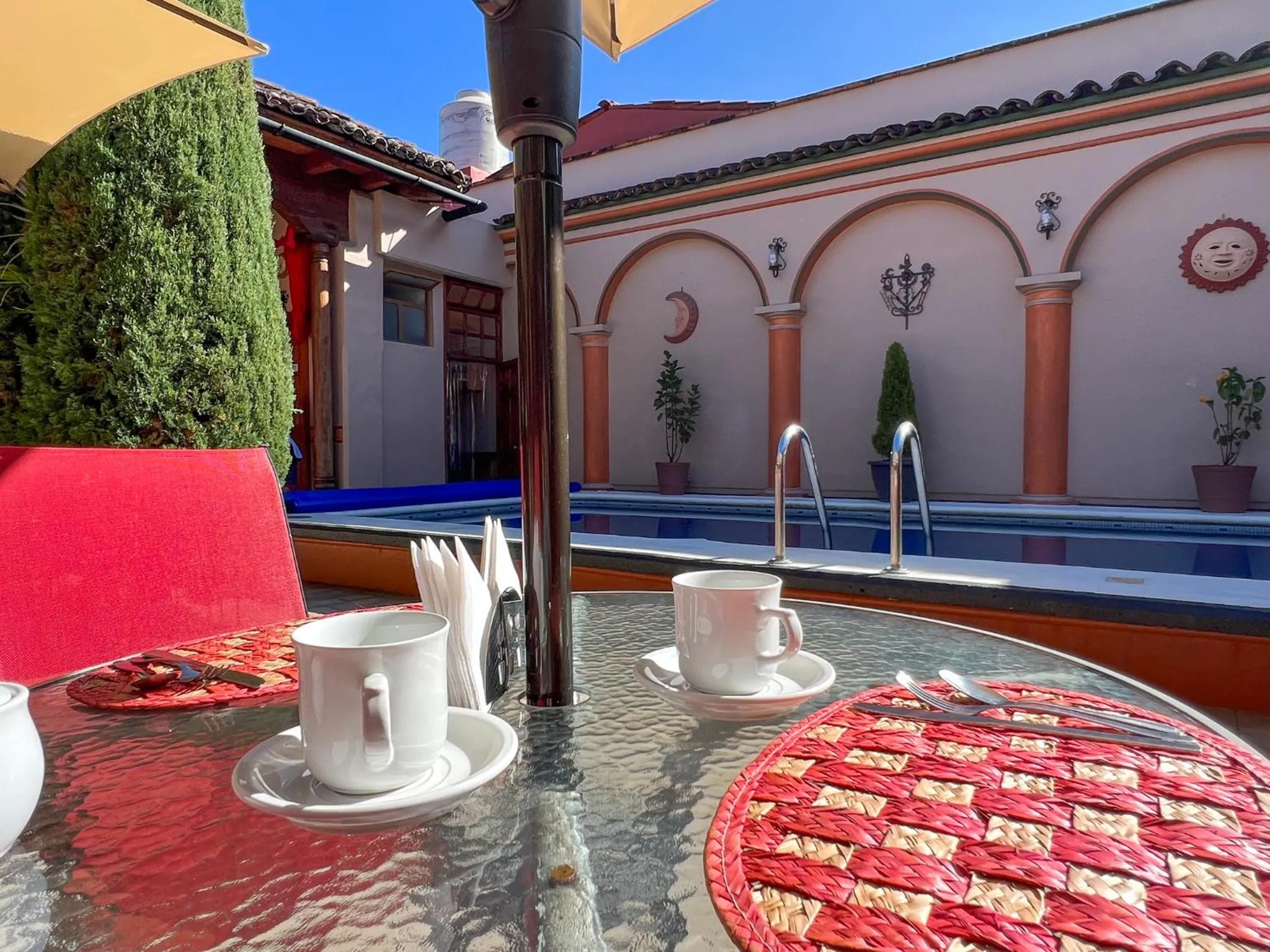 Pool view in Hotel La Casa de Mamá