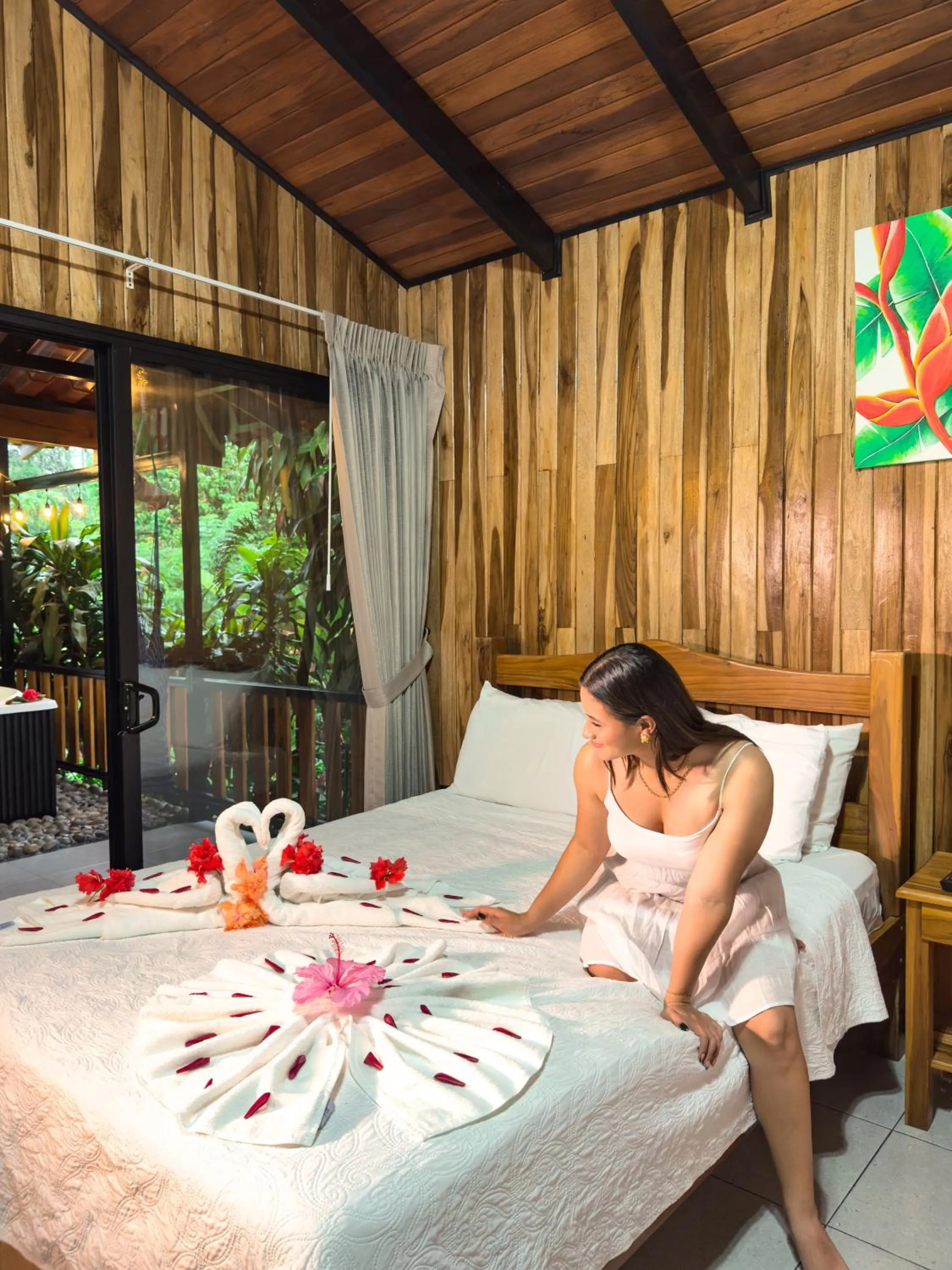 Bed in Hotel Rancho Cerro Azul