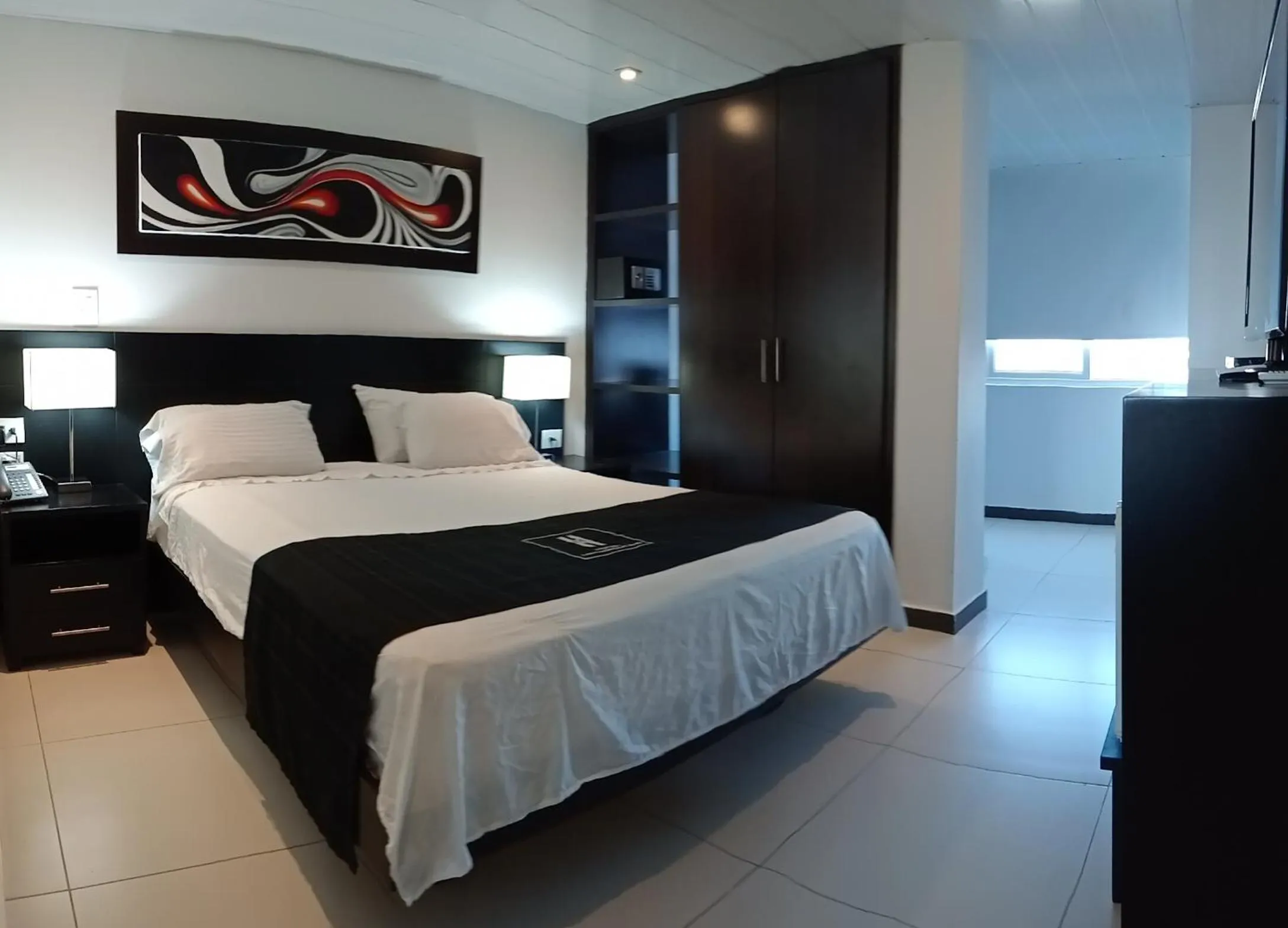 Bed in Hotel Metropolitano