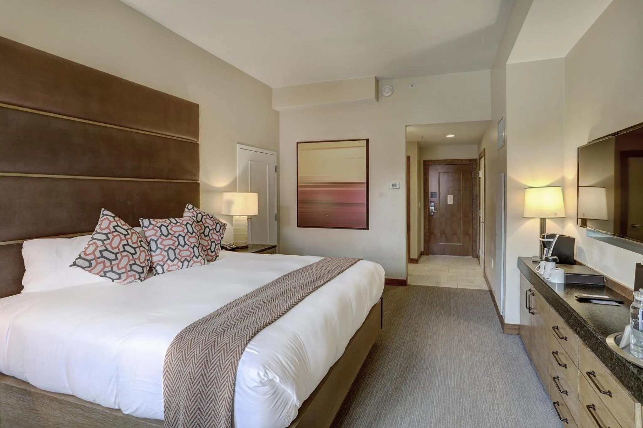 Living room, Bed in The Osprey at Beaver Creek, a RockResort