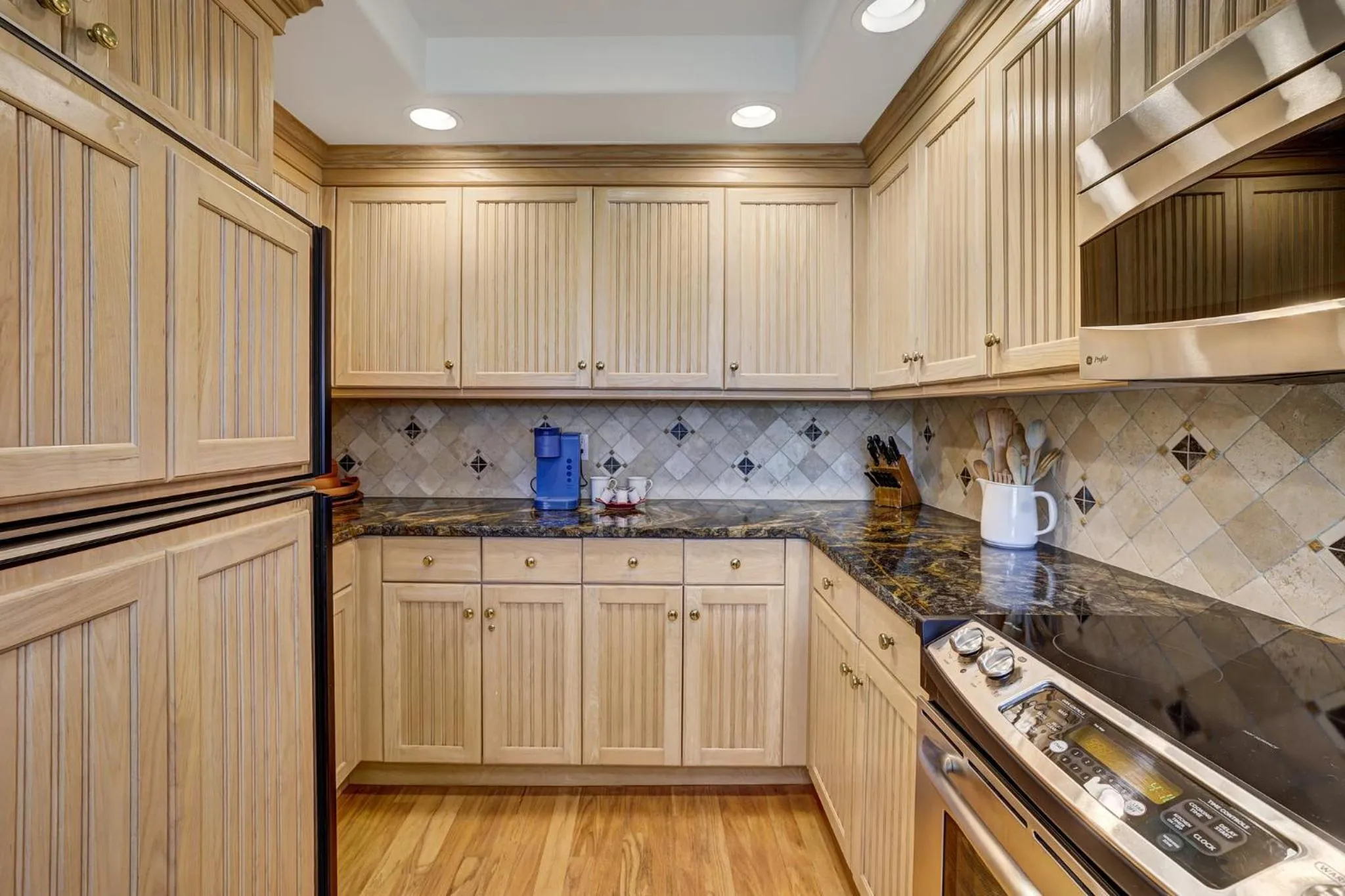 Communal kitchen in The Pines Lodge, a RockResort, by Vail Resorts
