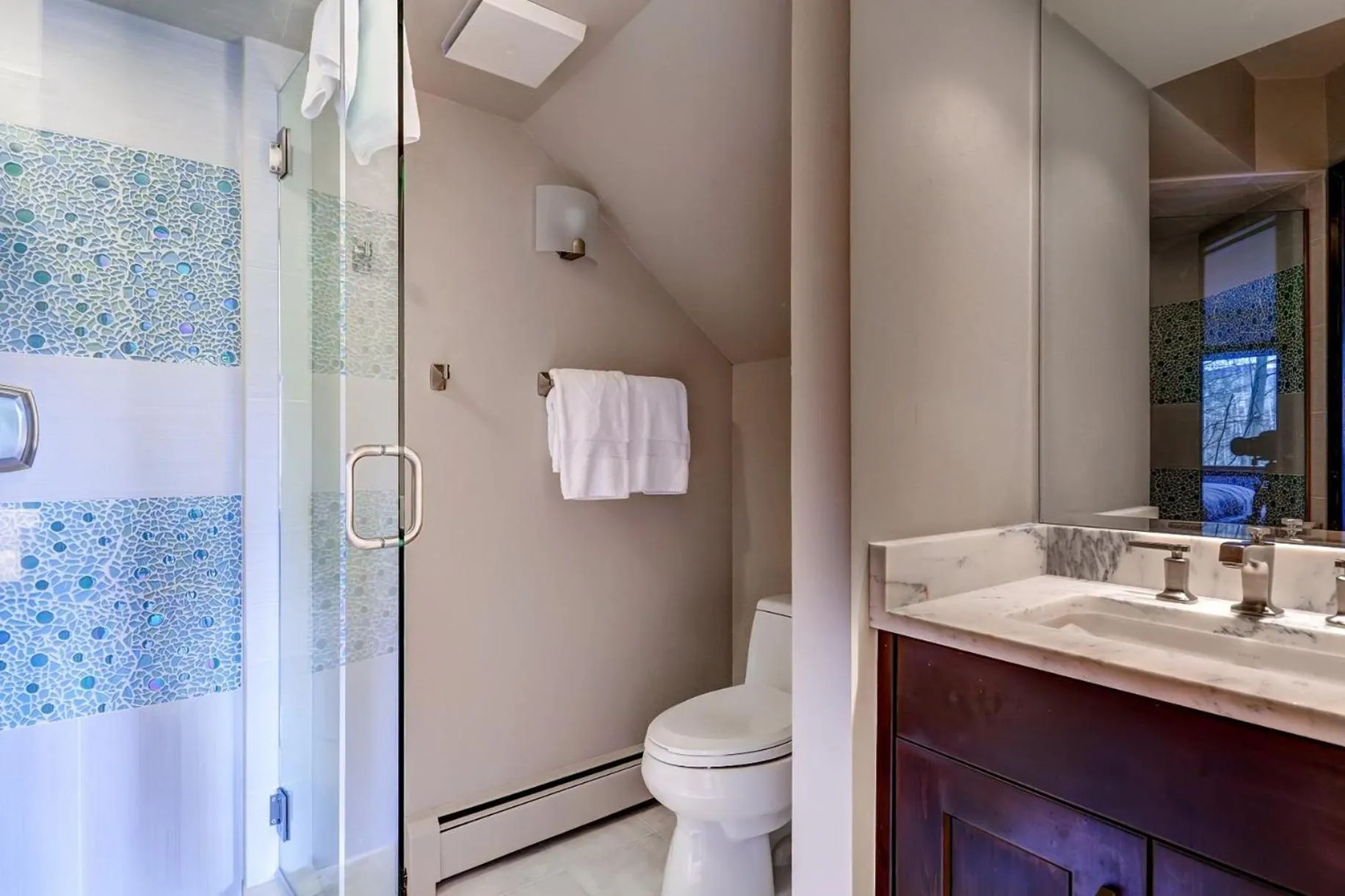 Bathroom in The Pines Lodge, a RockResort, by Vail Resorts