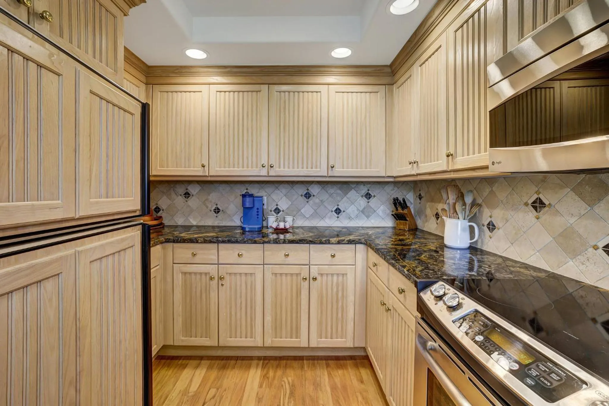Communal kitchen in The Pines Lodge, a RockResort, by Vail Resorts