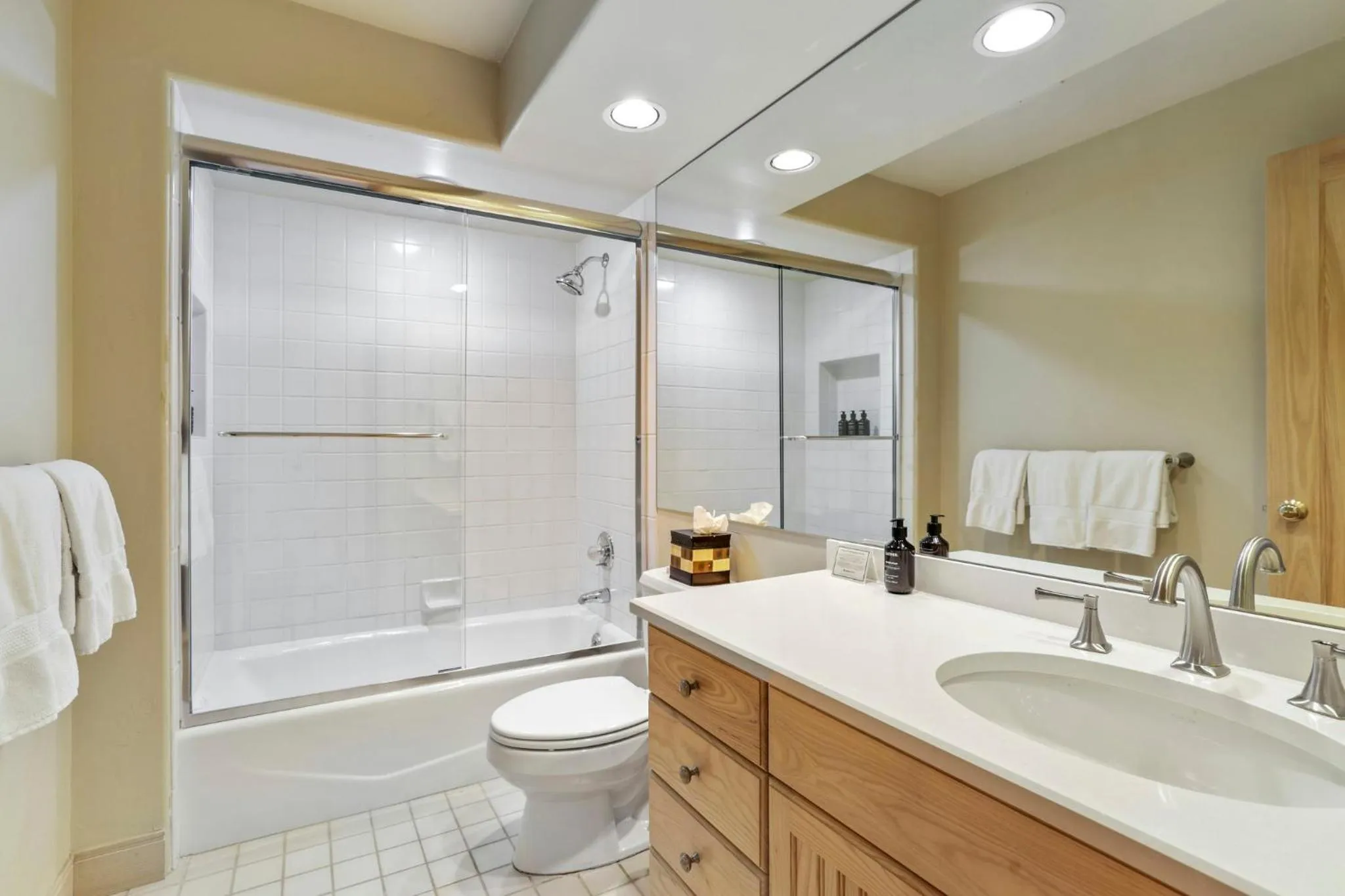 Communal kitchen in The Pines Lodge, a RockResort, by Vail Resorts