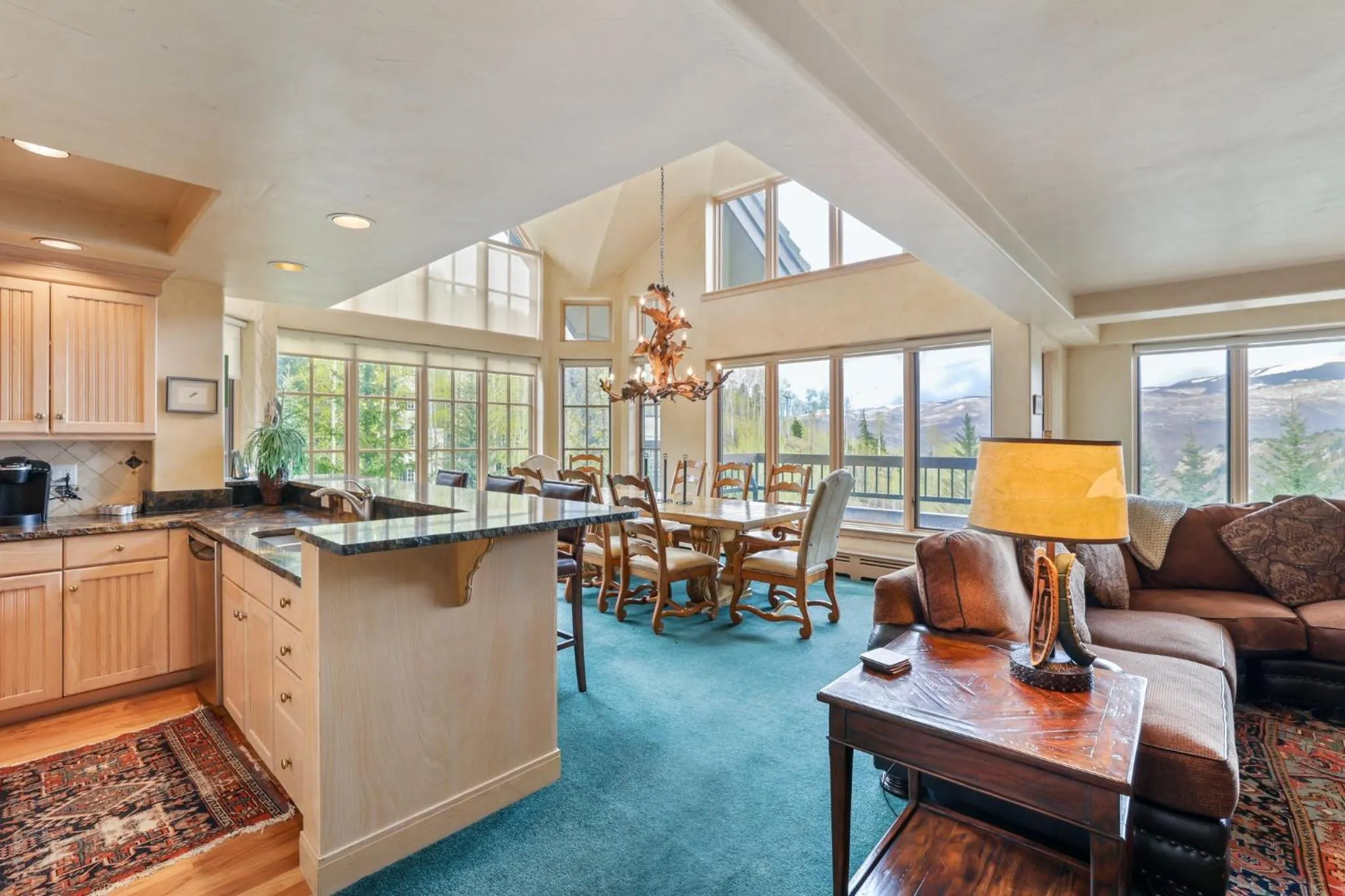 Living room in The Pines Lodge, a RockResort
