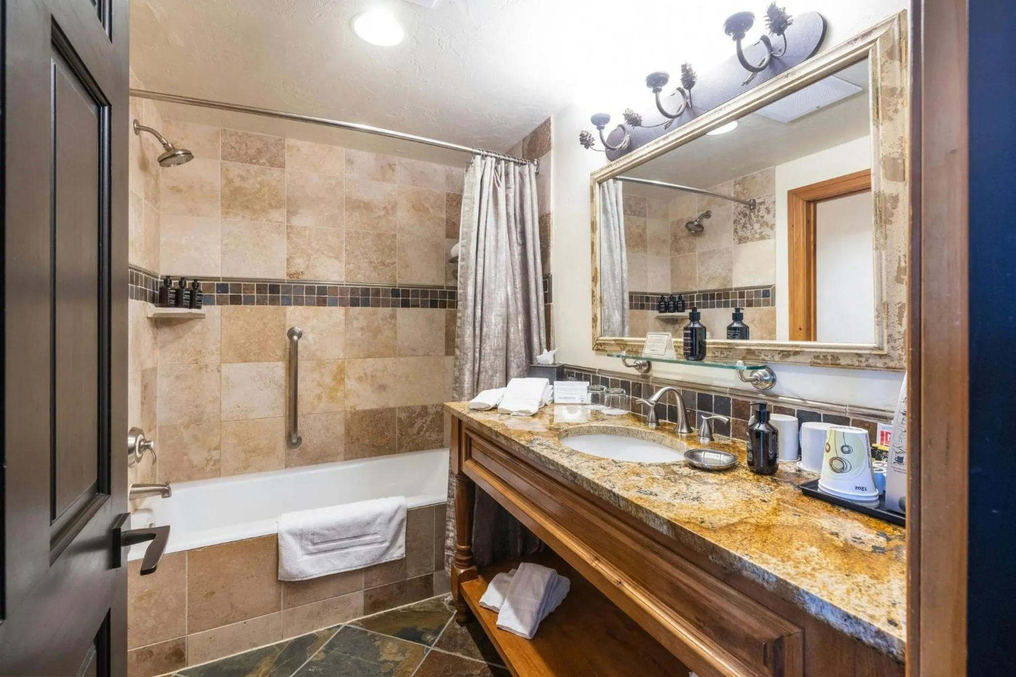 Bathroom in The Pines Lodge, a RockResort, by Vail Resorts